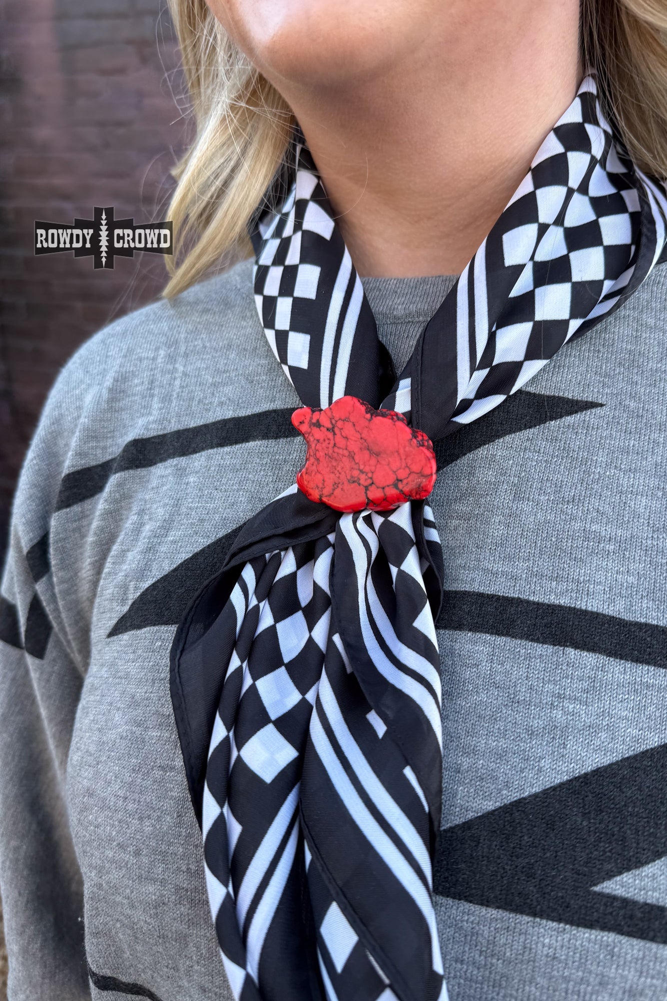 Rock Scarf Slides Rowdy Crowd Clothing