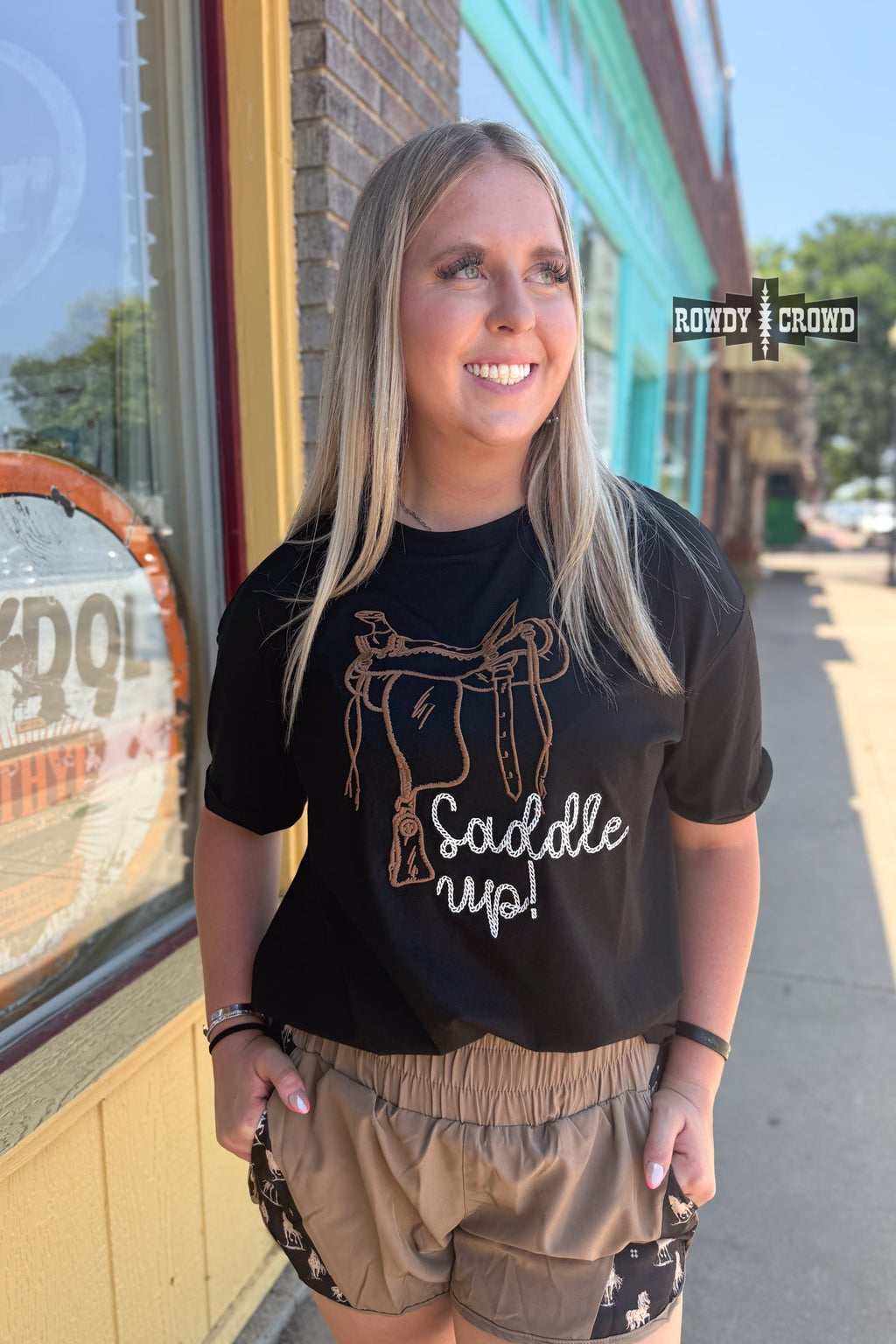 Saddle Up Tee Rowdy Crowd Clothing