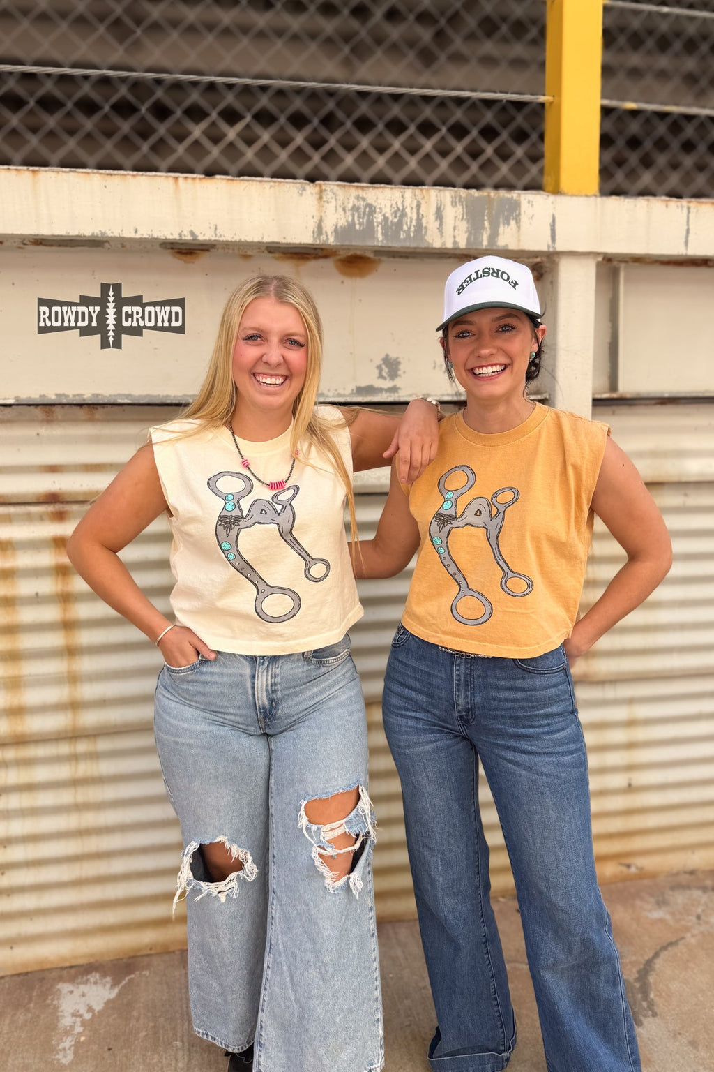 A Bit Ranchy Tank- CREAM Rowdy Crowd Clothing