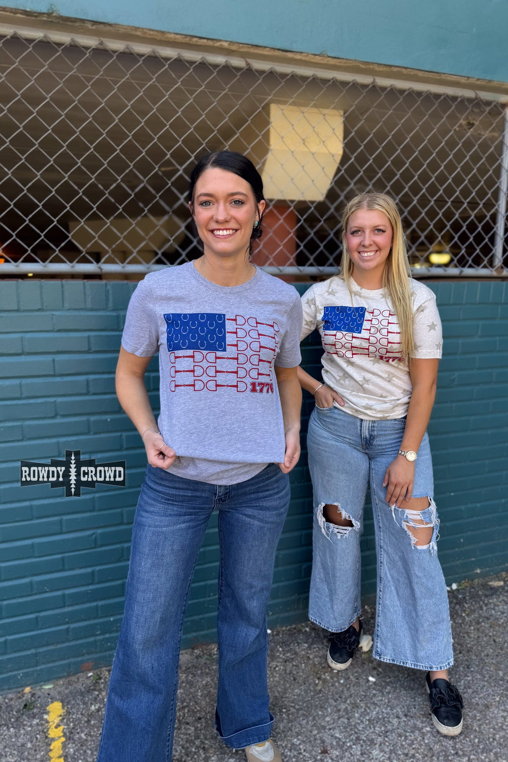 Bit of Freedom Tee- GRAY Rowdy Crowd Clothing