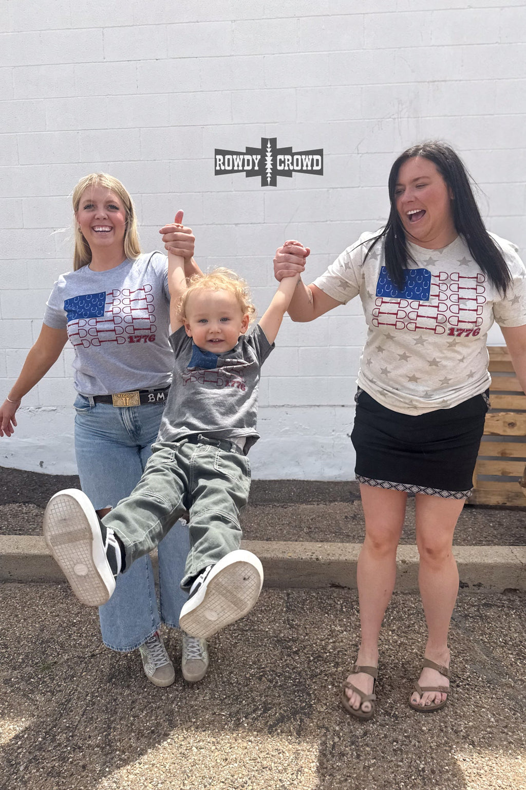 Bit of Freedom Tee- GRAY Rowdy Crowd Clothing
