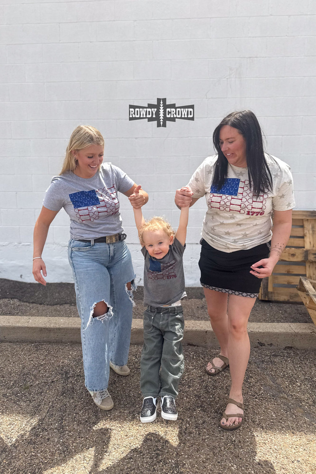 Bit of Freedom Tee- GRAY Rowdy Crowd Clothing