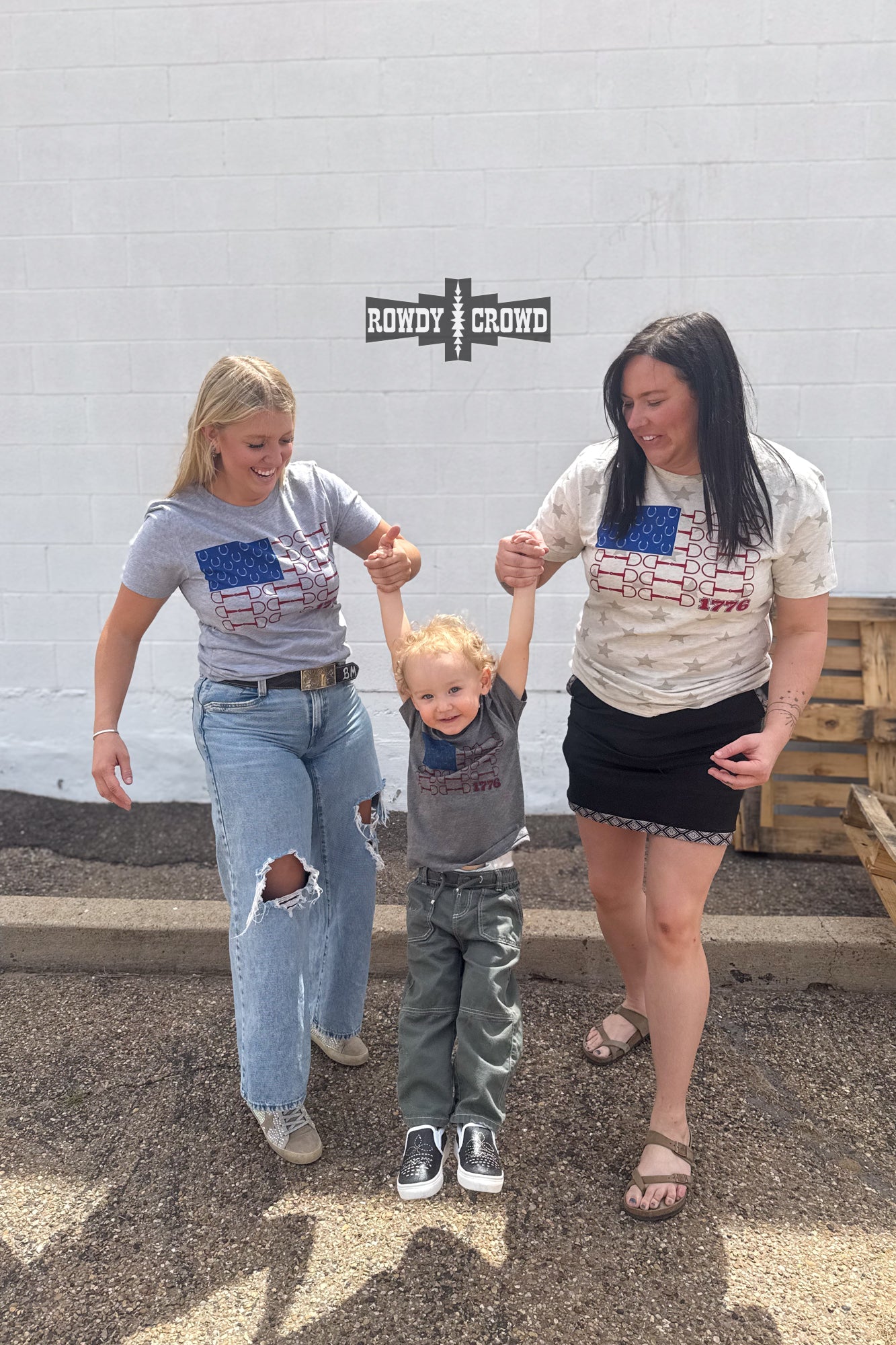 Bit of Freedom Tee- GRAY Rowdy Crowd Clothing