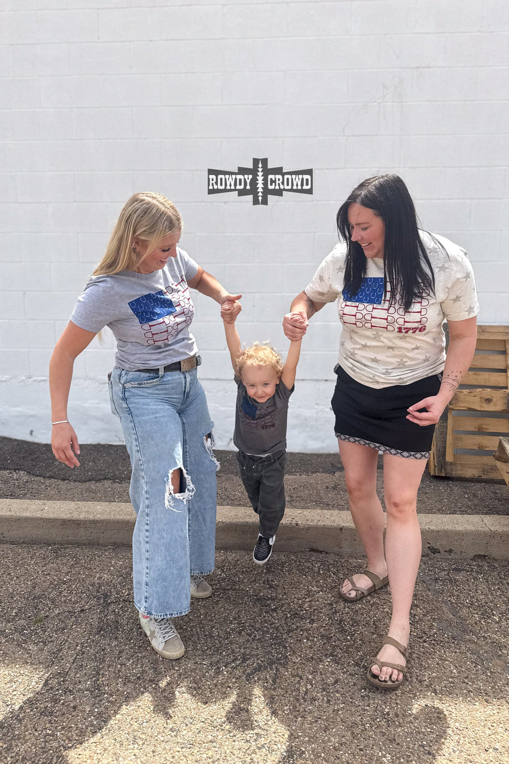 Bit of Freedom Tee- GRAY Rowdy Crowd Clothing