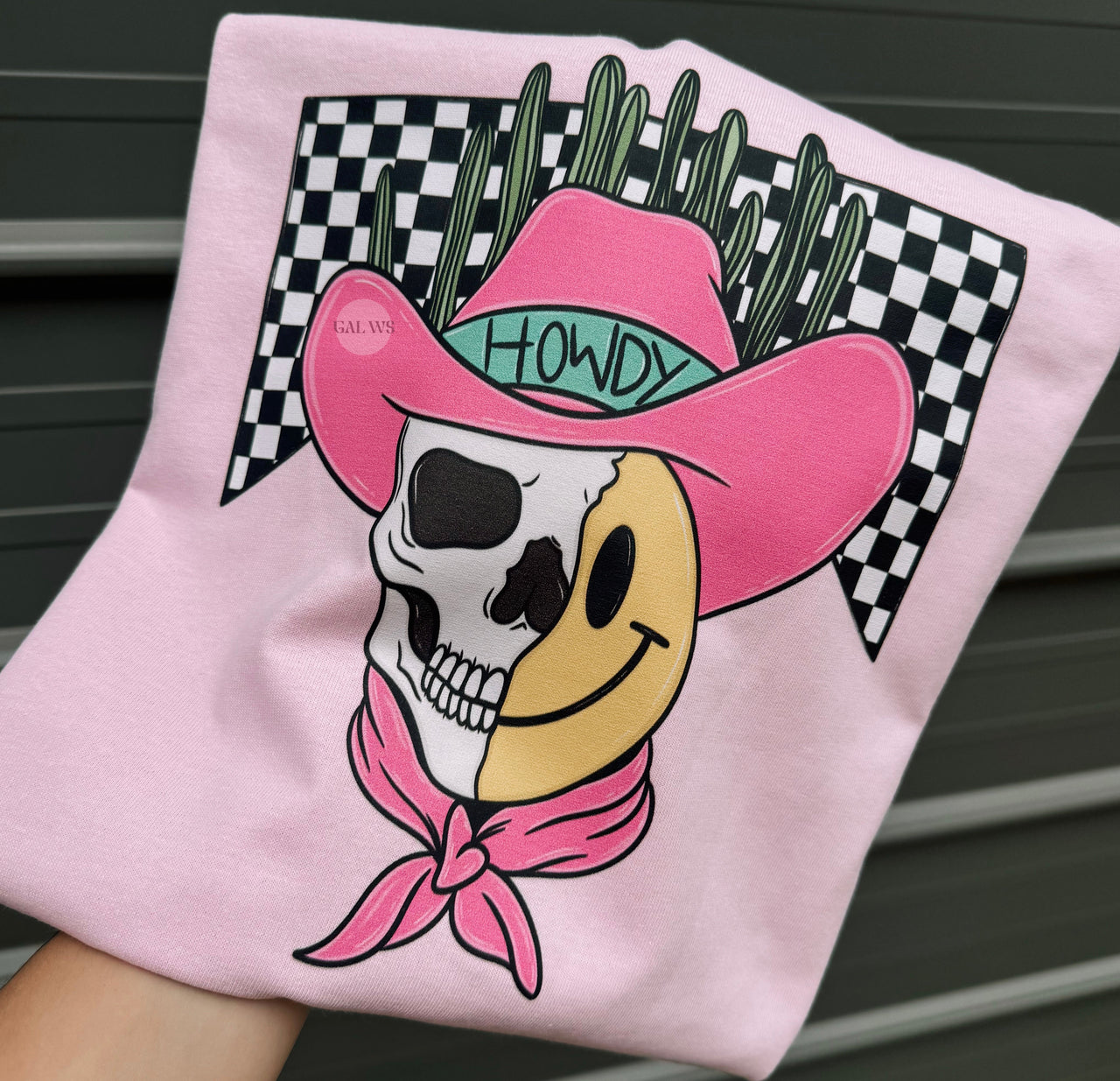 Howdy Skull Smile Graphic Tee