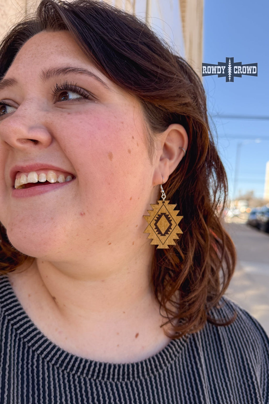 Aztec Cowgirl Earrings Rowdy Crowd Clothing