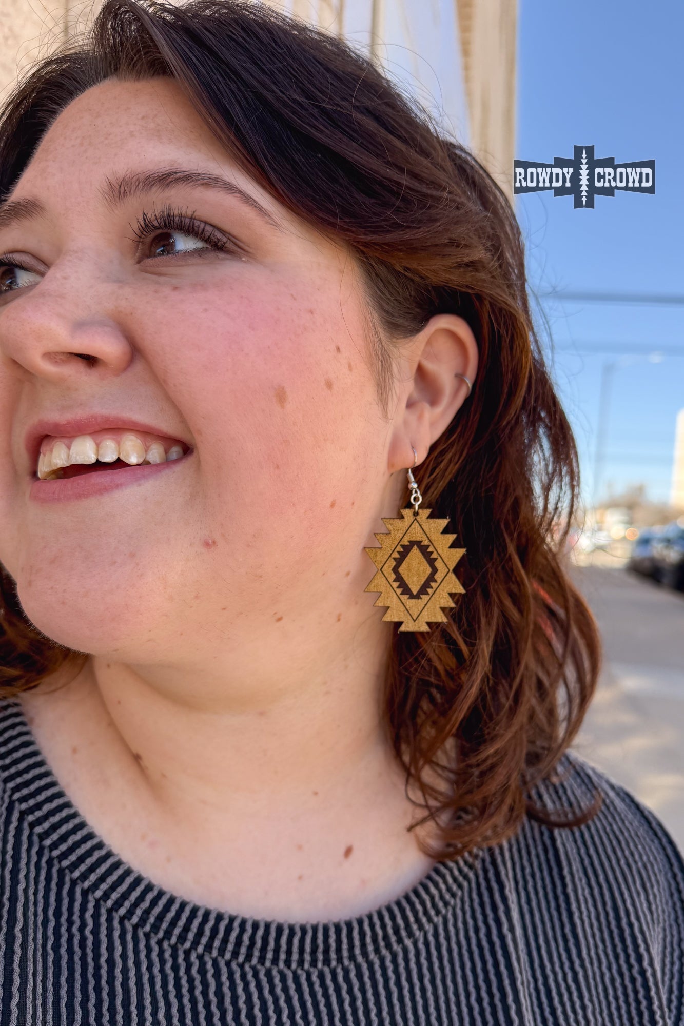 Aztec Cowgirl Earrings Rowdy Crowd Clothing
