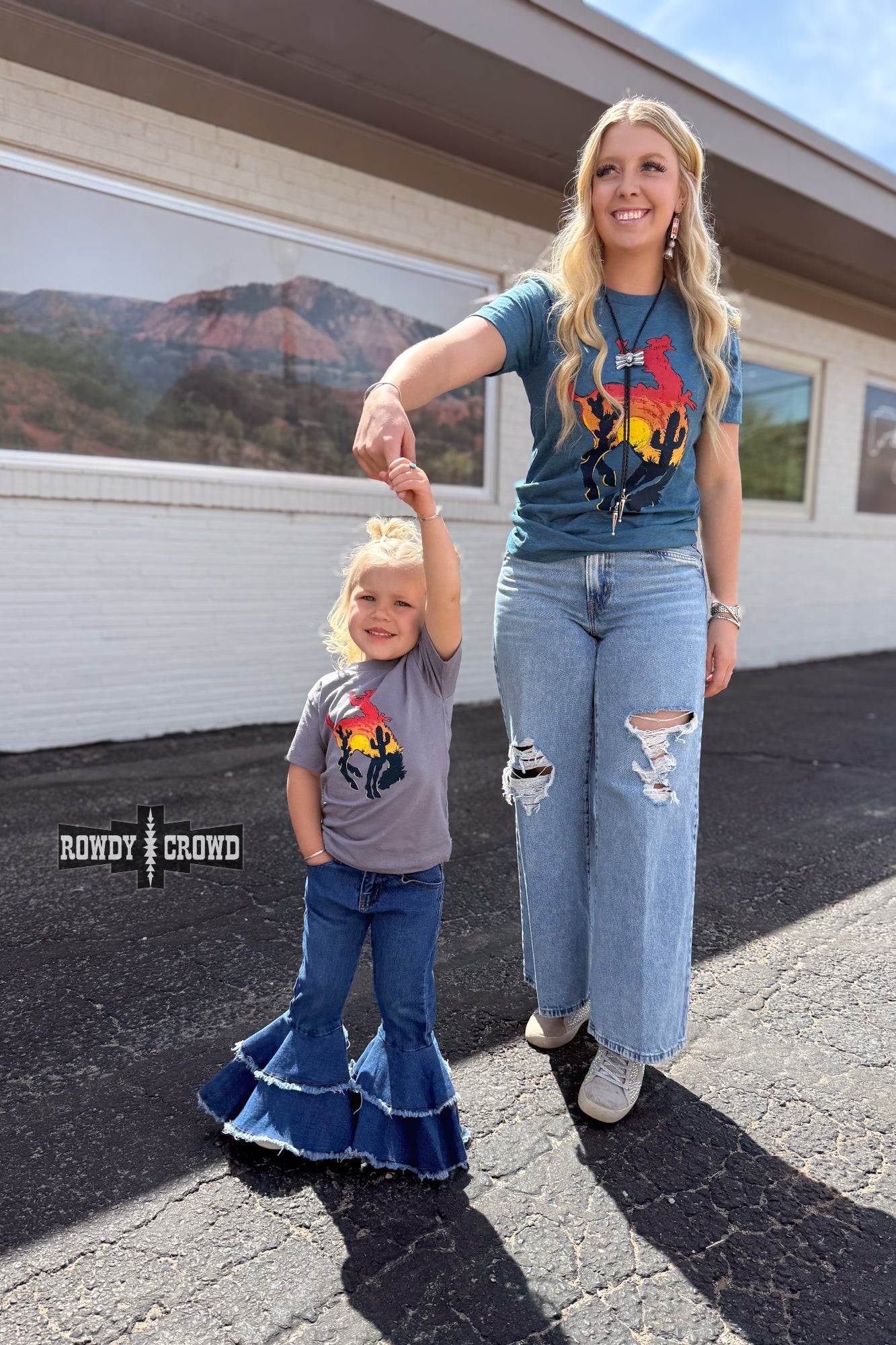KIDS Bowie Bronc Tee Rowdy Crowd Clothing