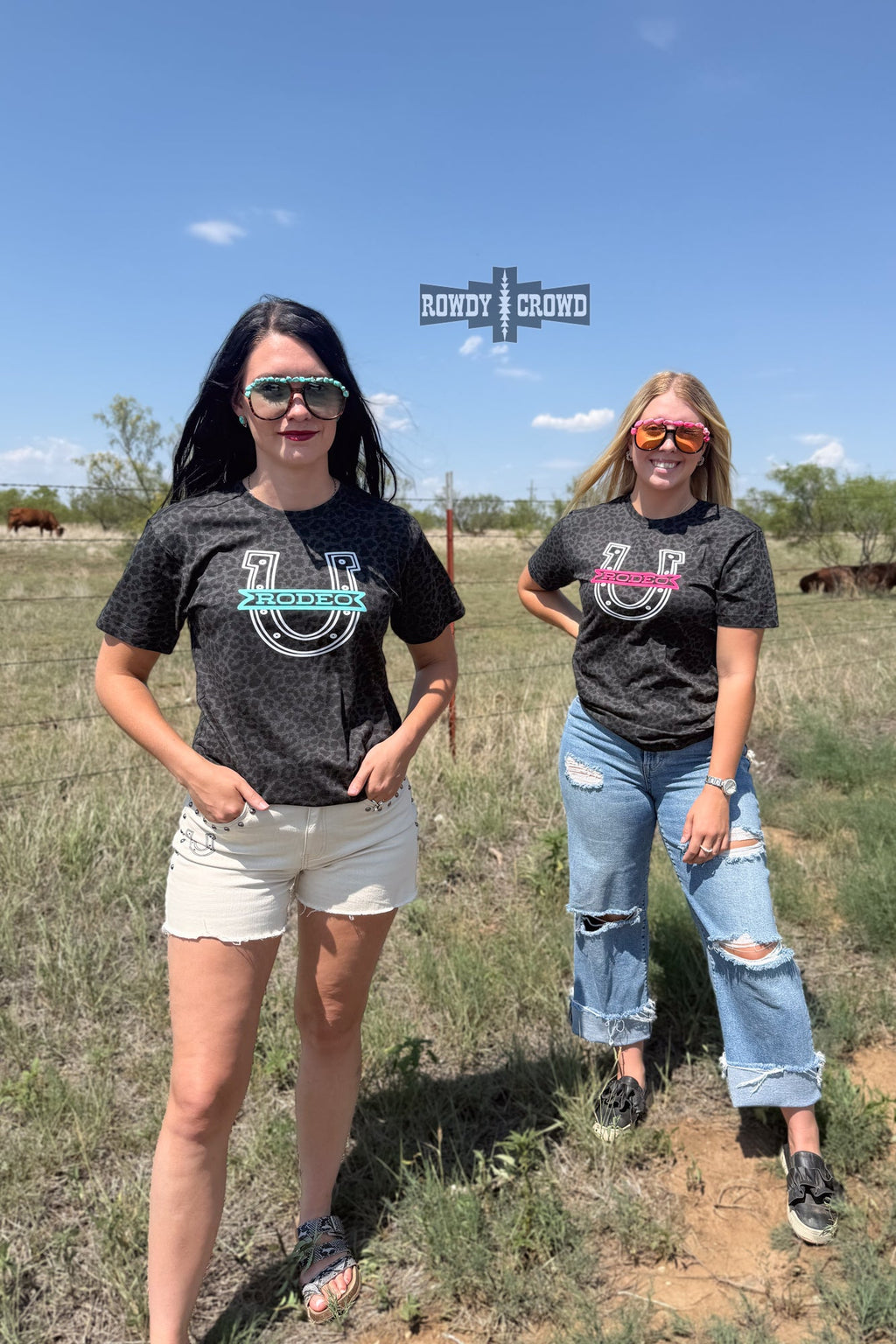 PINK Lucky Rodeo Tee Rowdy Crowd Clothing