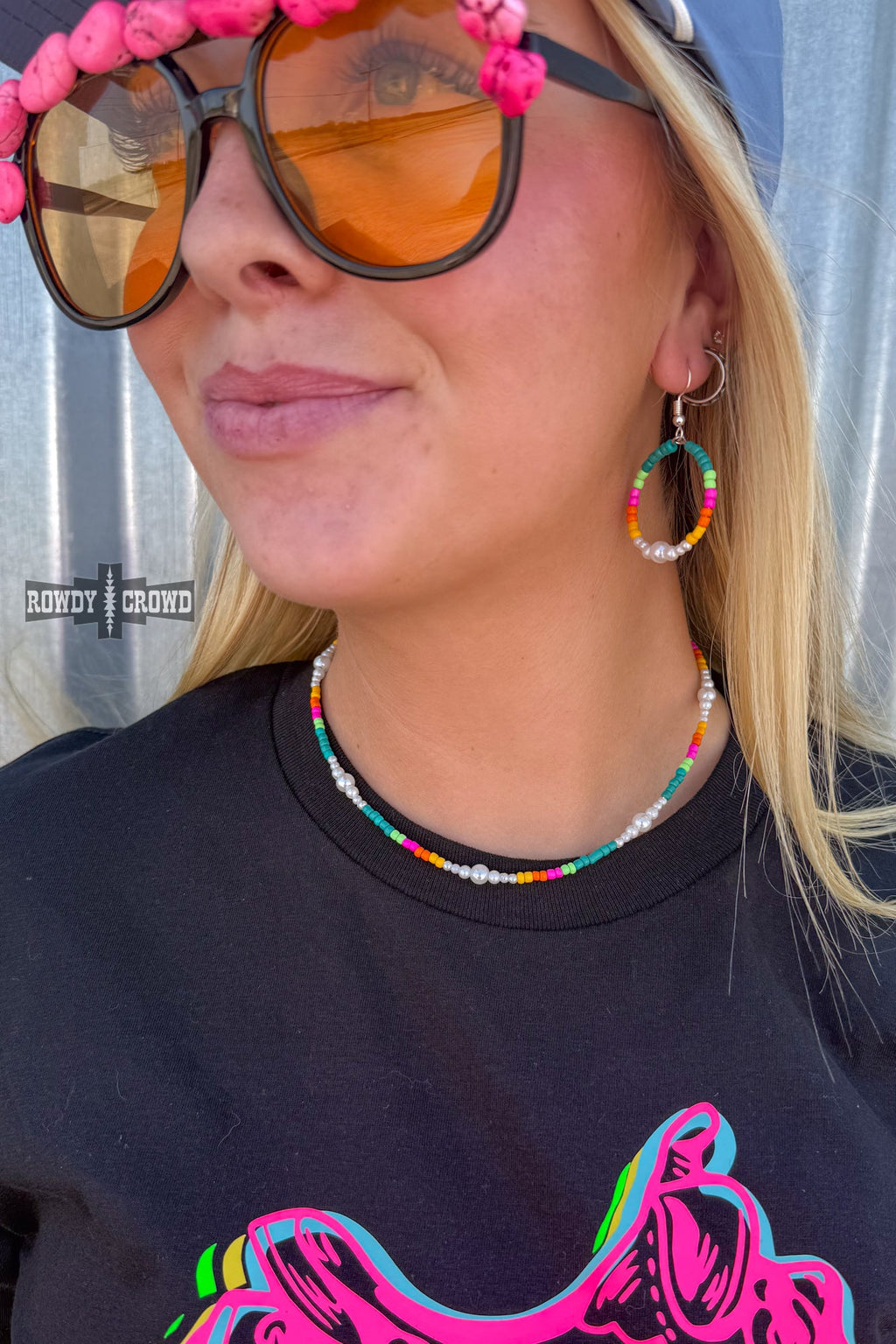 Neon Nights NECKLACE Rowdy Crowd Clothing