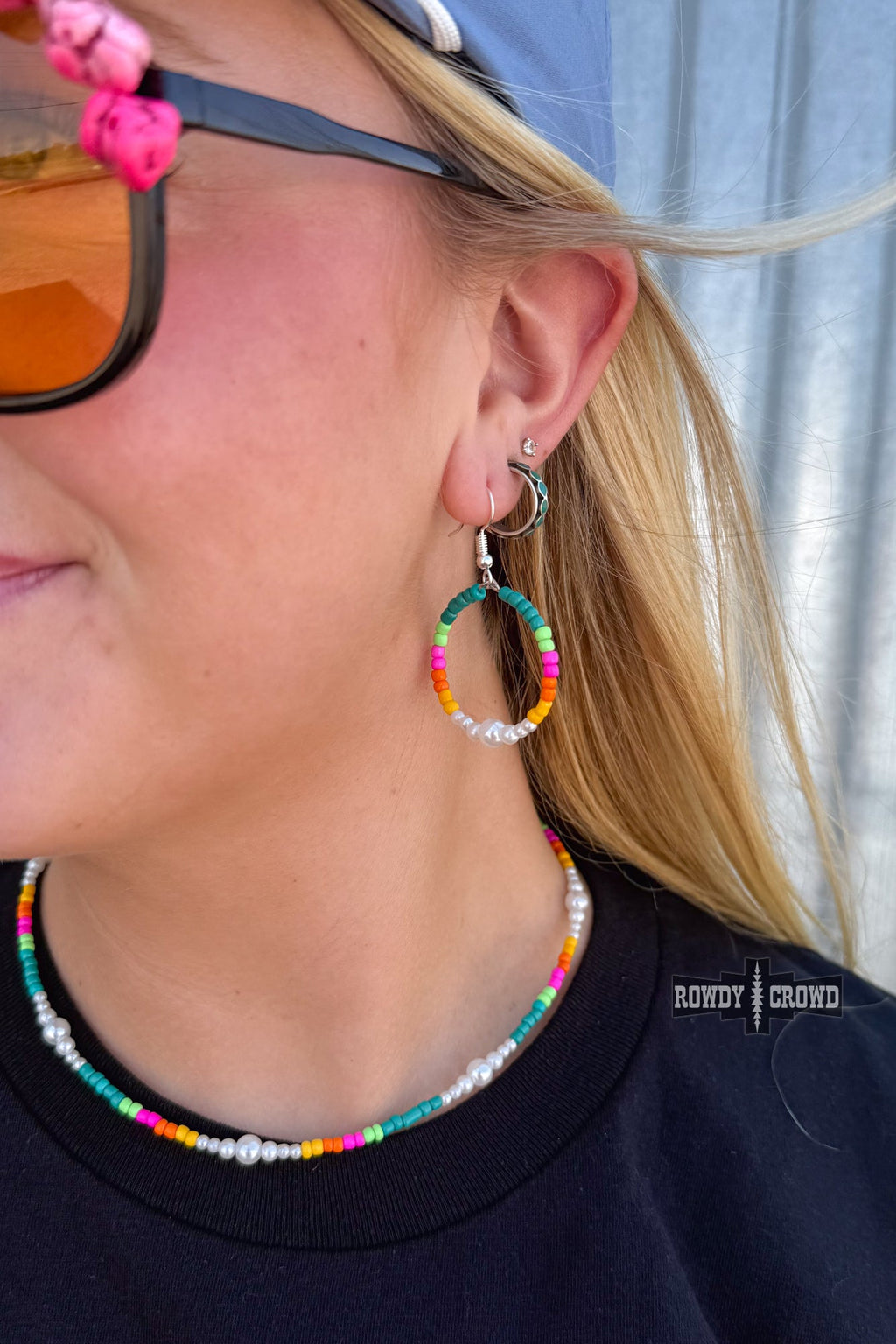 Neon Nights EARRINGS Rowdy Crowd Clothing