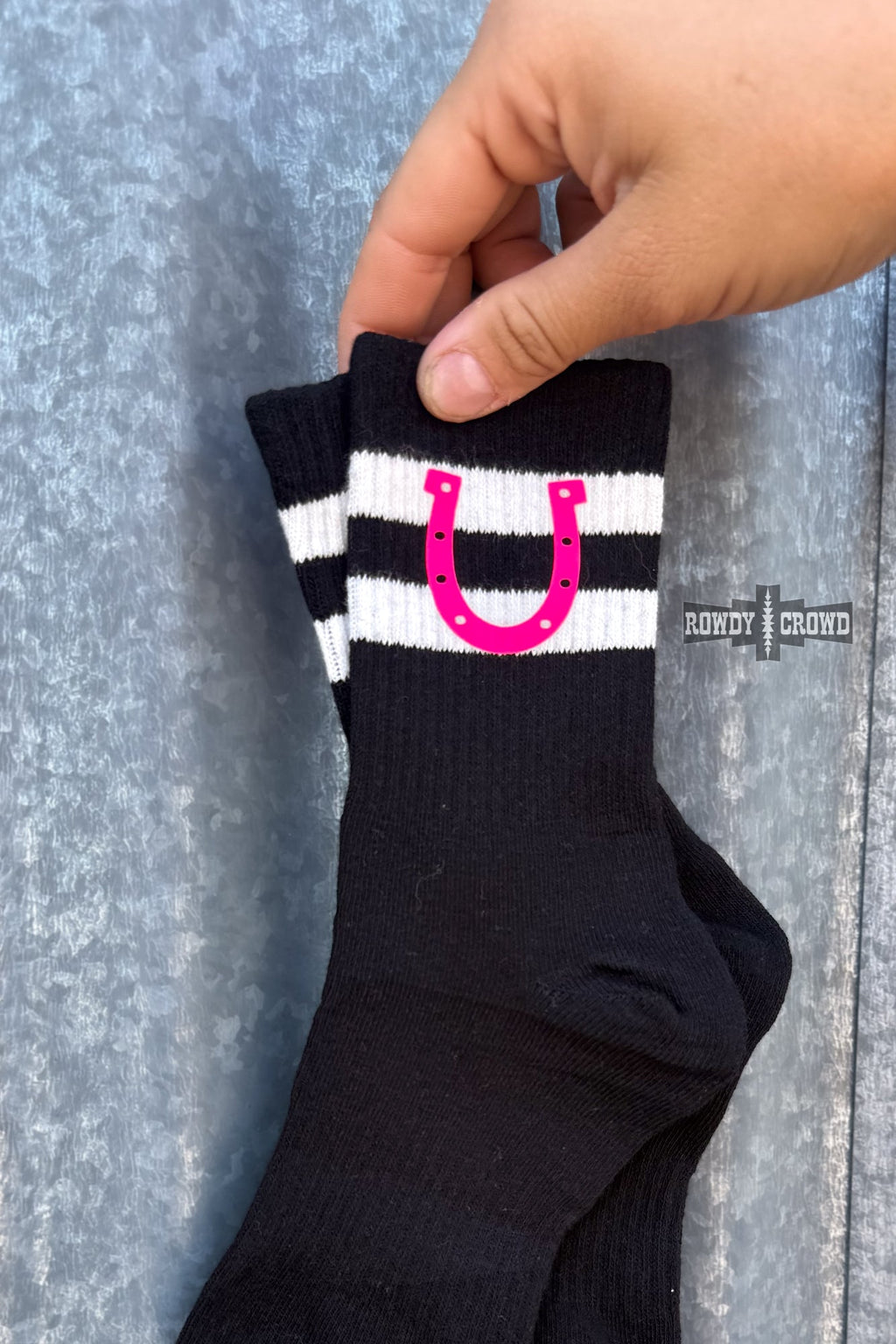 Happy Horseshoe Socks Rowdy Crowd Clothing