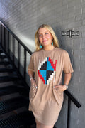 Alamosa Aztec Dress Rowdy Crowd Clothing