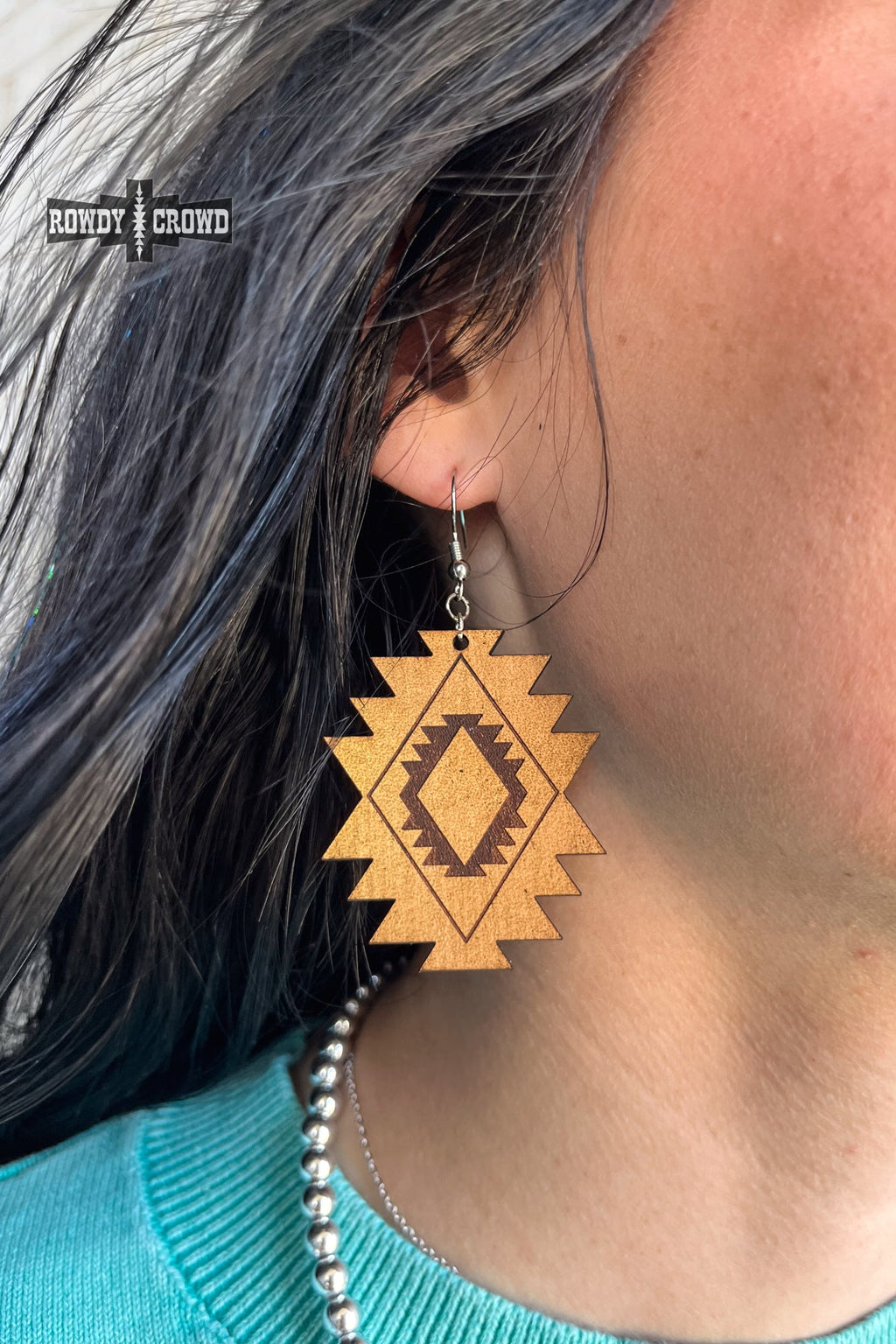 Aztec Cowgirl Earrings Rowdy Crowd Clothing