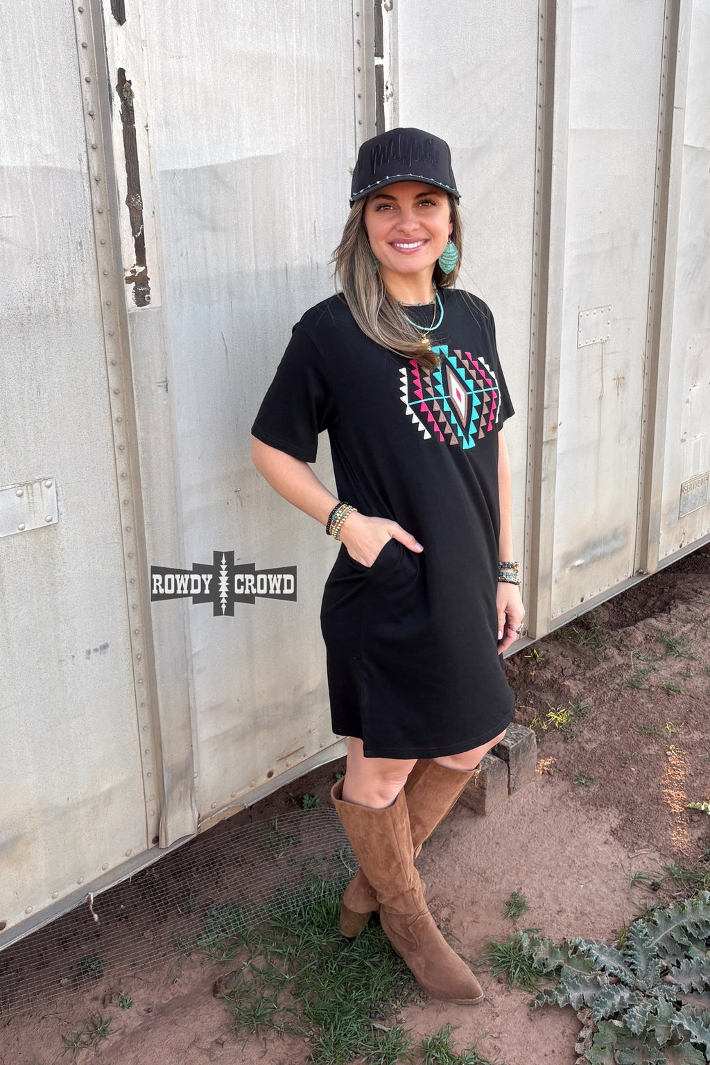 Desert Rose Dress Rowdy Crowd Clothing