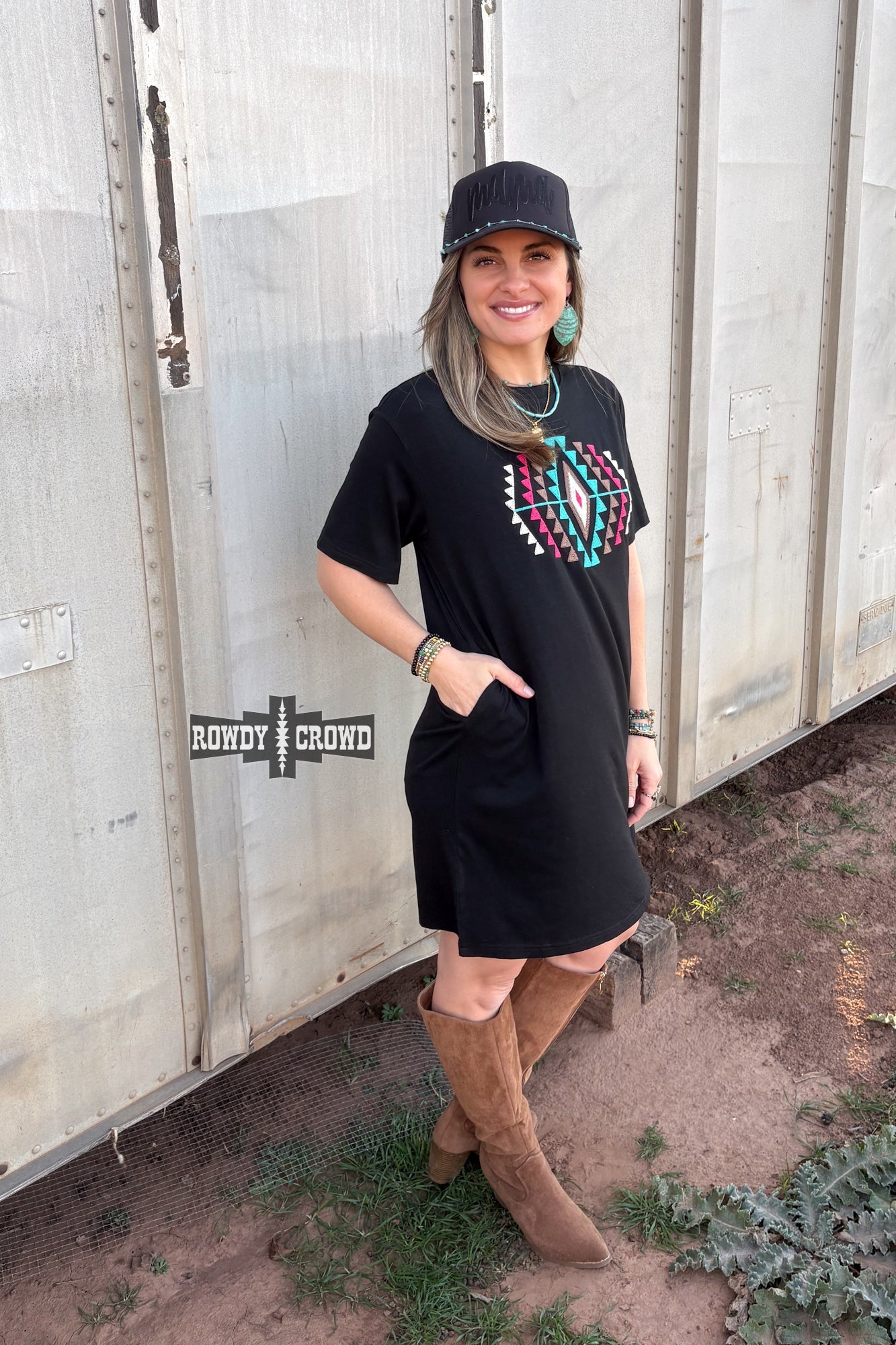 Desert Rose Dress Rowdy Crowd Clothing