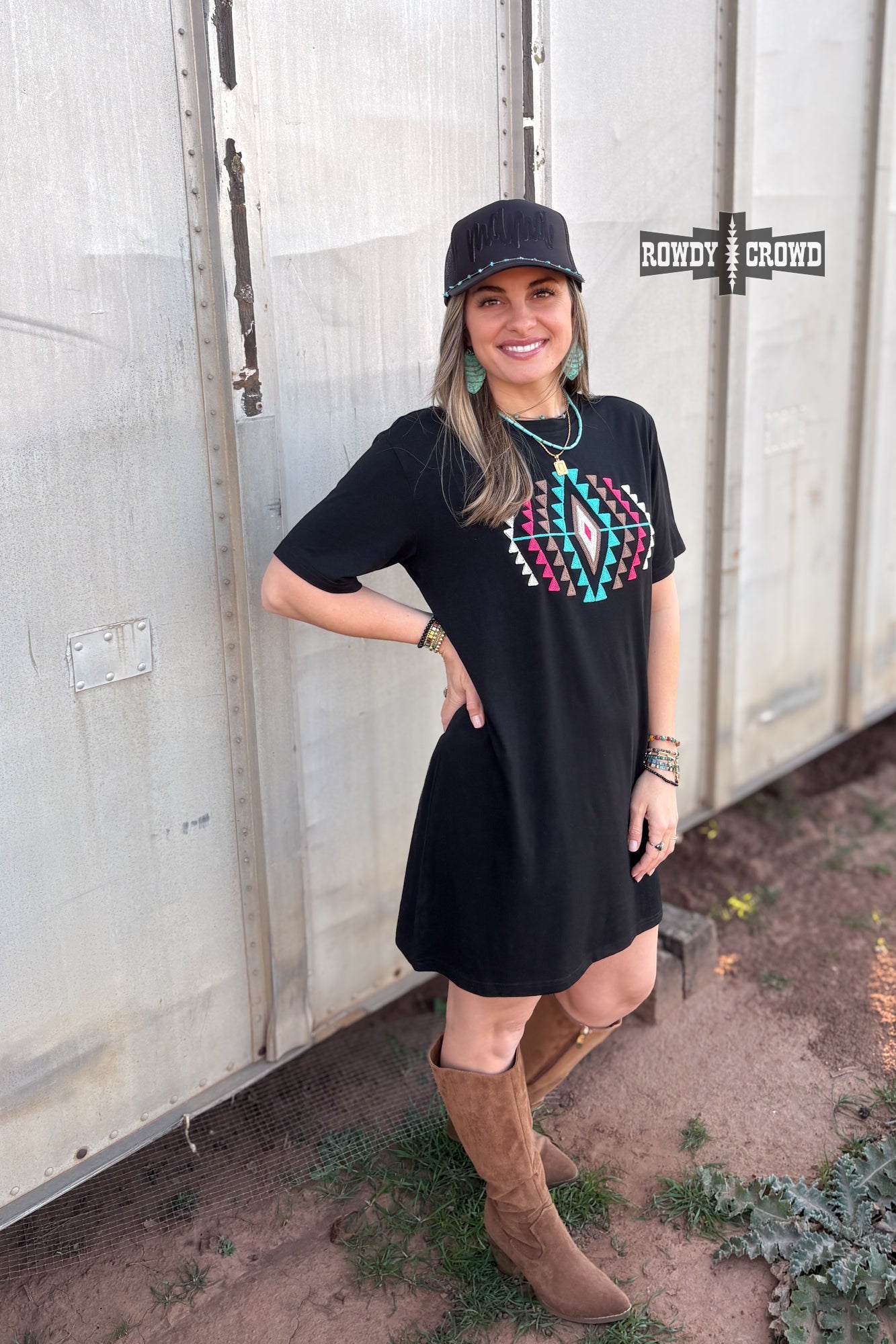 Desert Rose Dress Rowdy Crowd Clothing