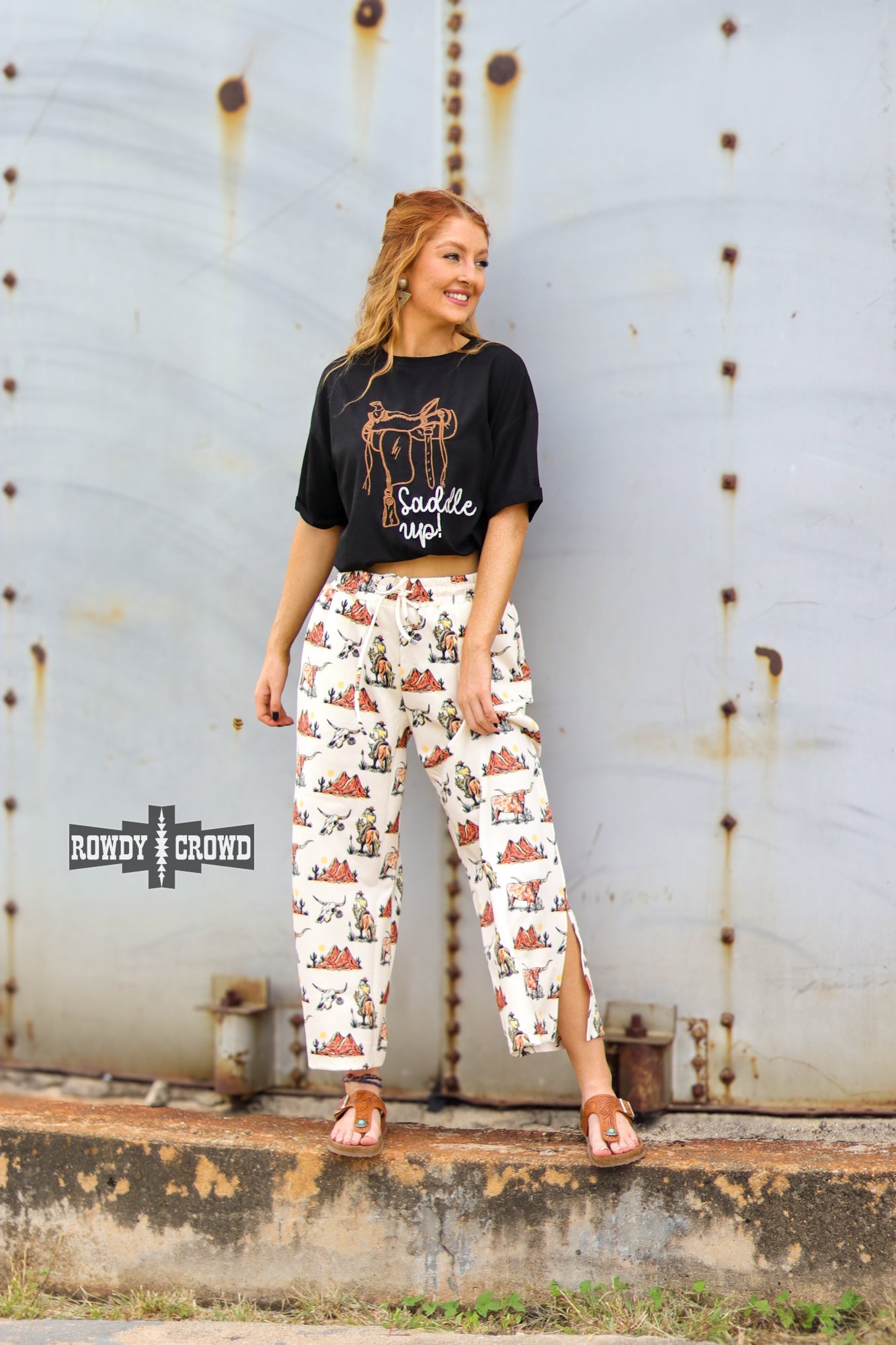Saddle Up Tee Rowdy Crowd Clothing