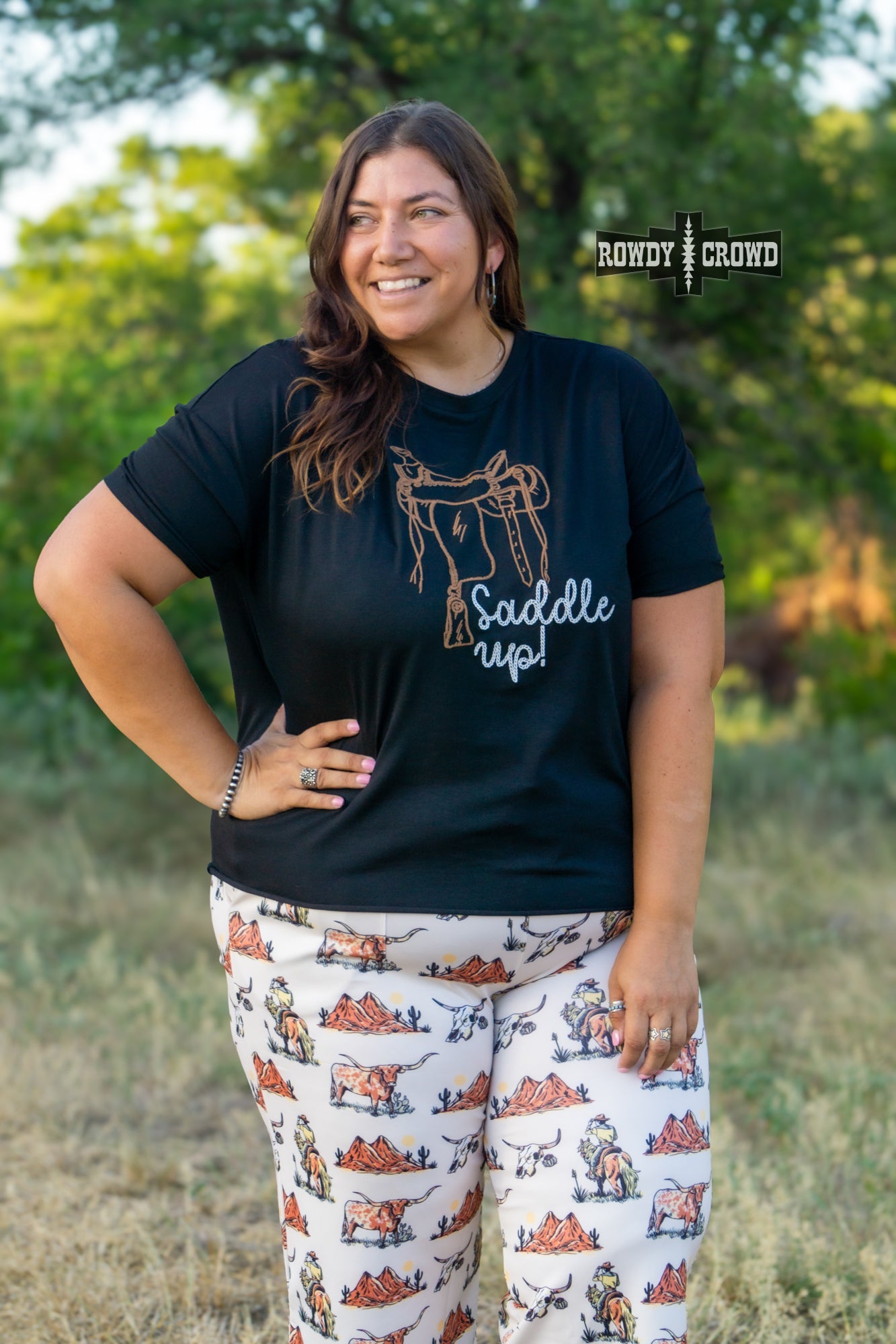 Saddle Up Tee Rowdy Crowd Clothing