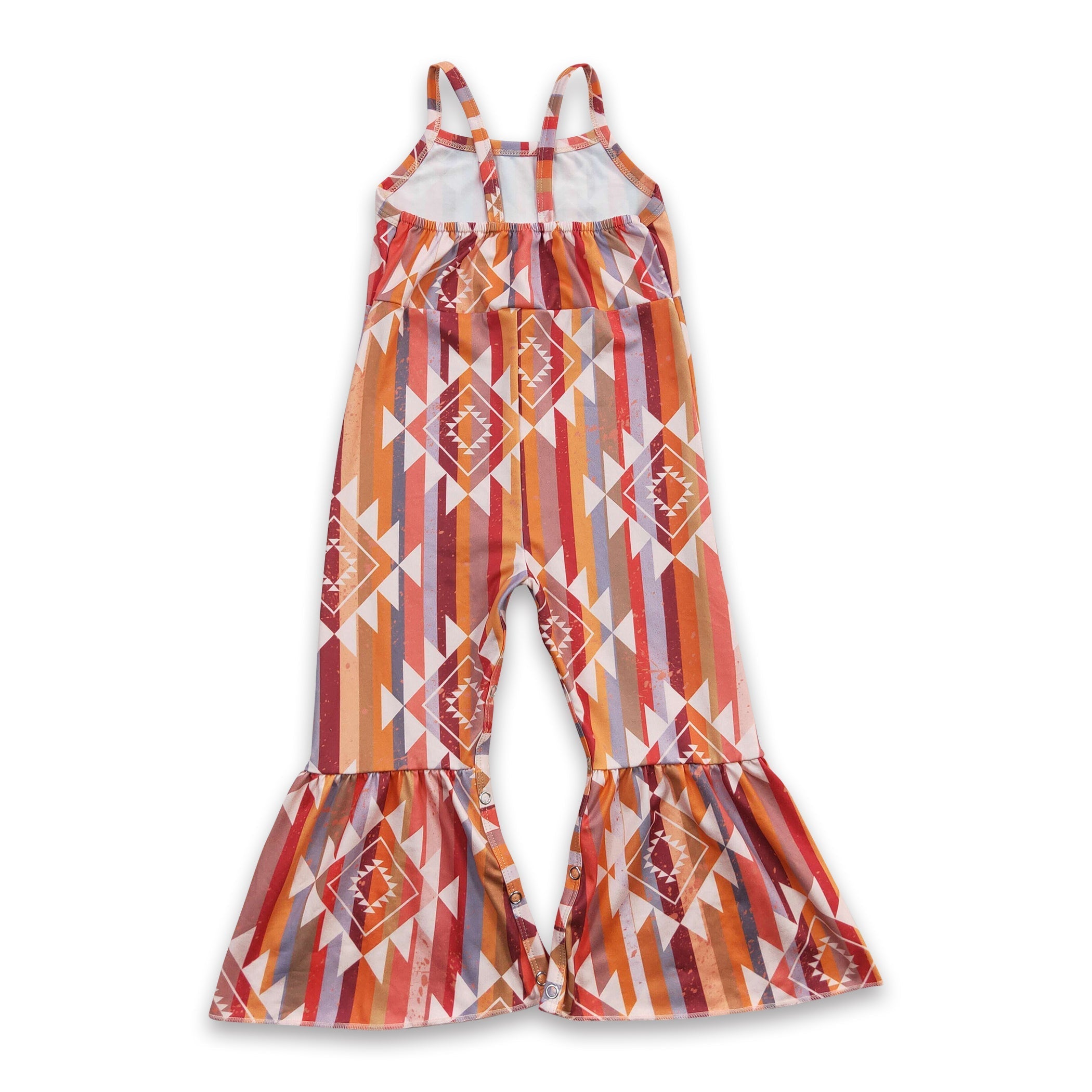 Aztec Sleeveless Western Girls Jumpsuit