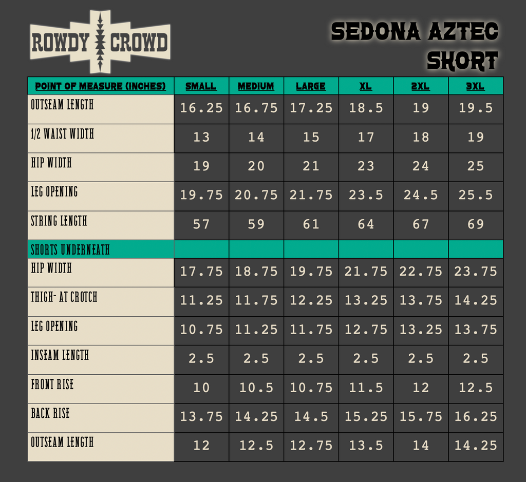 Sedona Aztec Skort Rowdy Crowd Clothing