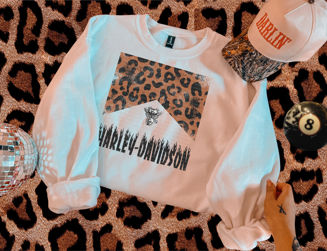 Leopard Harley Graphic Tee