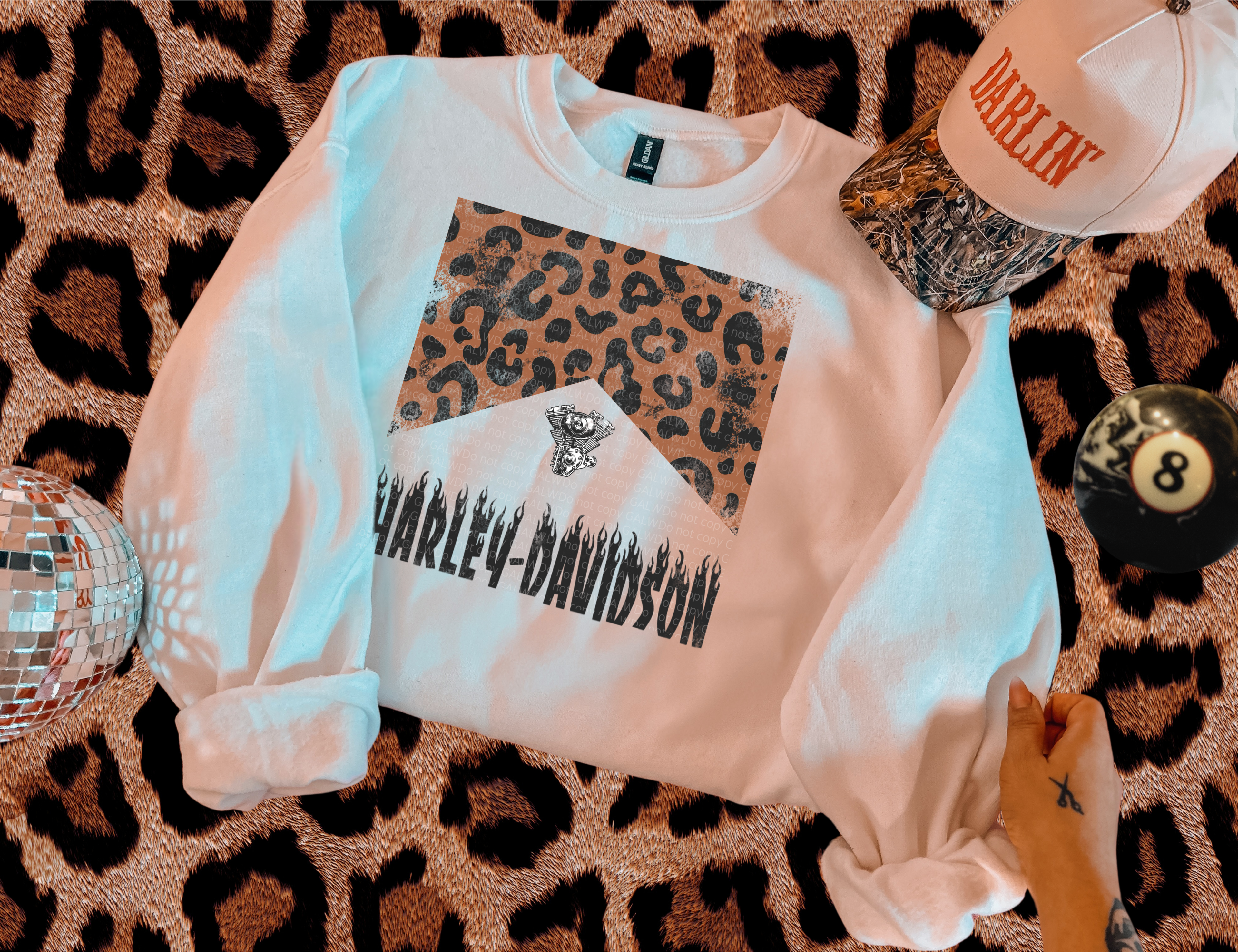 Leopard Harley Graphic Tee