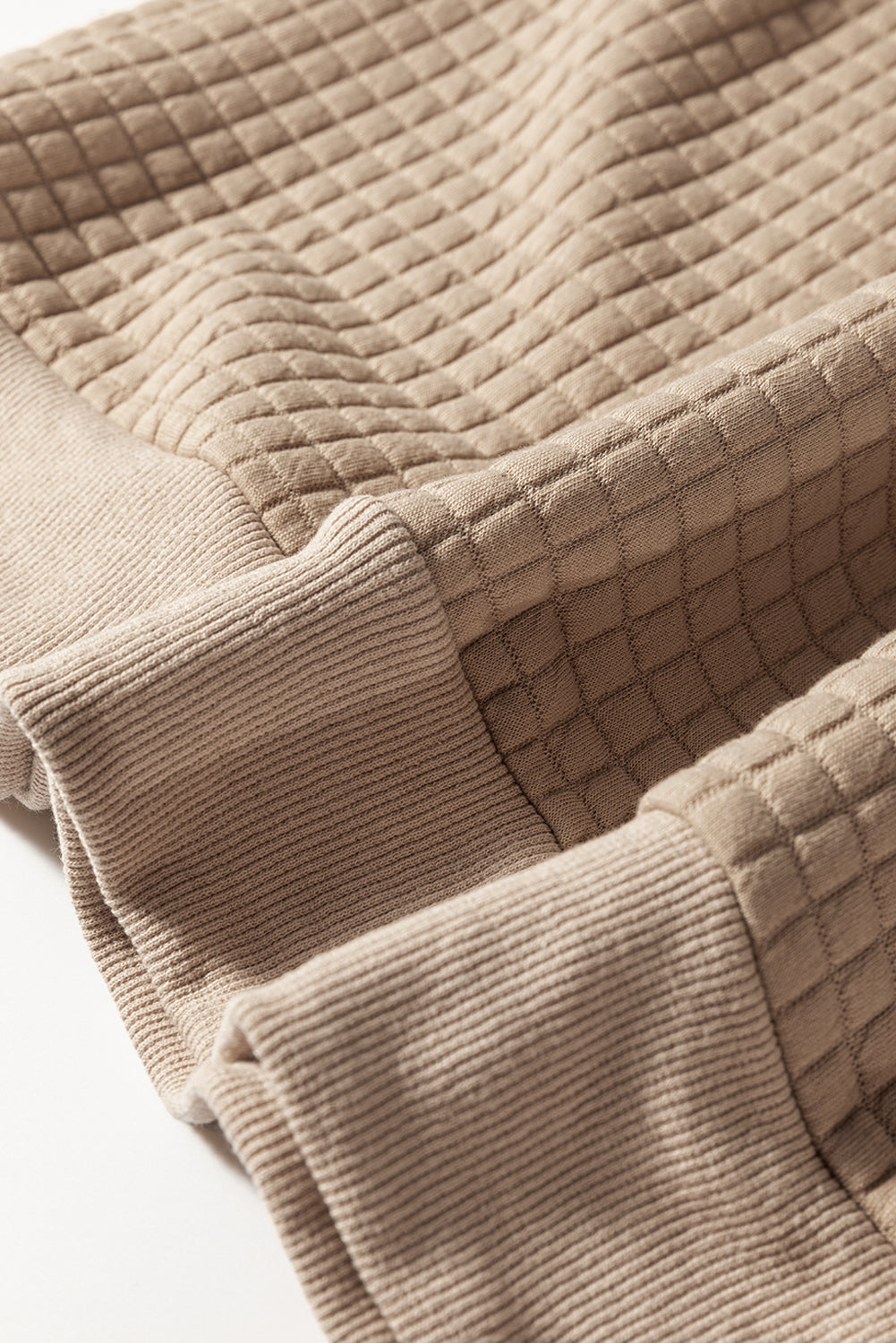 Leopard Quilted Patchwork Crew Sweatshirt