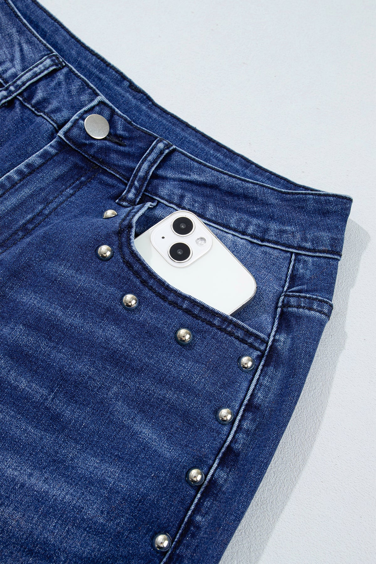 Black studded jeans, view 24