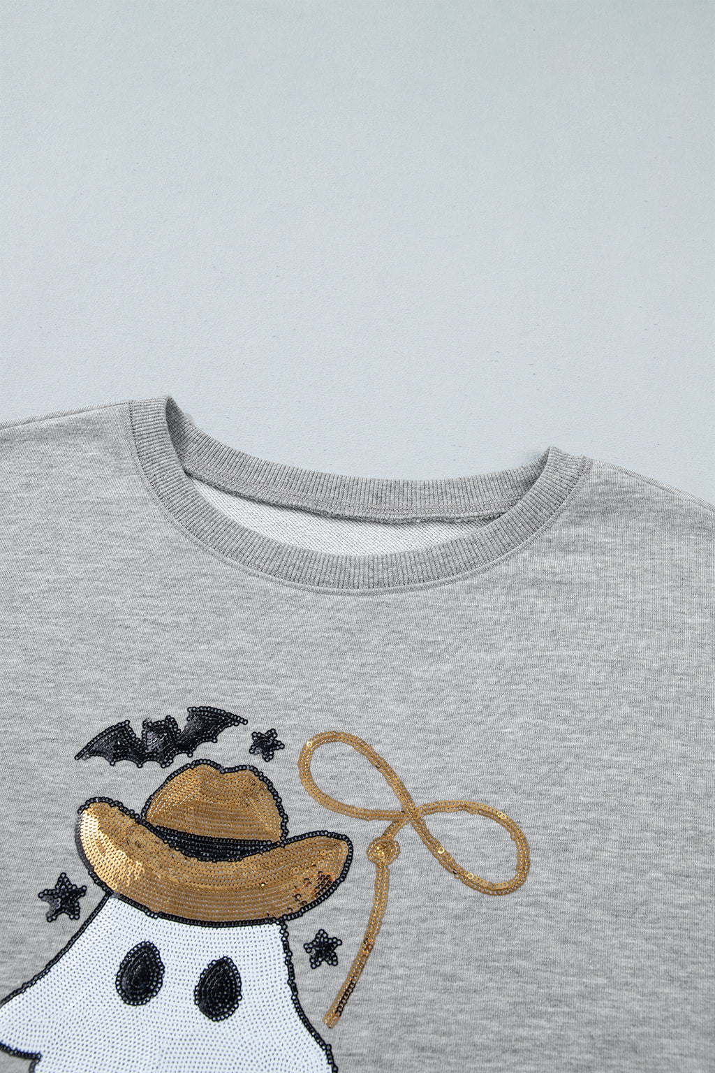 Sequin western ghost sweatshirt, view 4