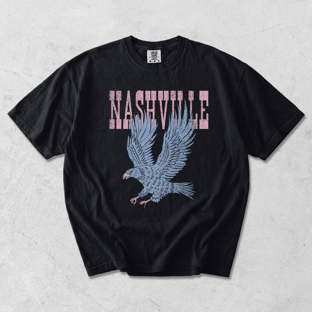Nashville Eagle Graphic Tee | Vintage Country Concert Shirt
