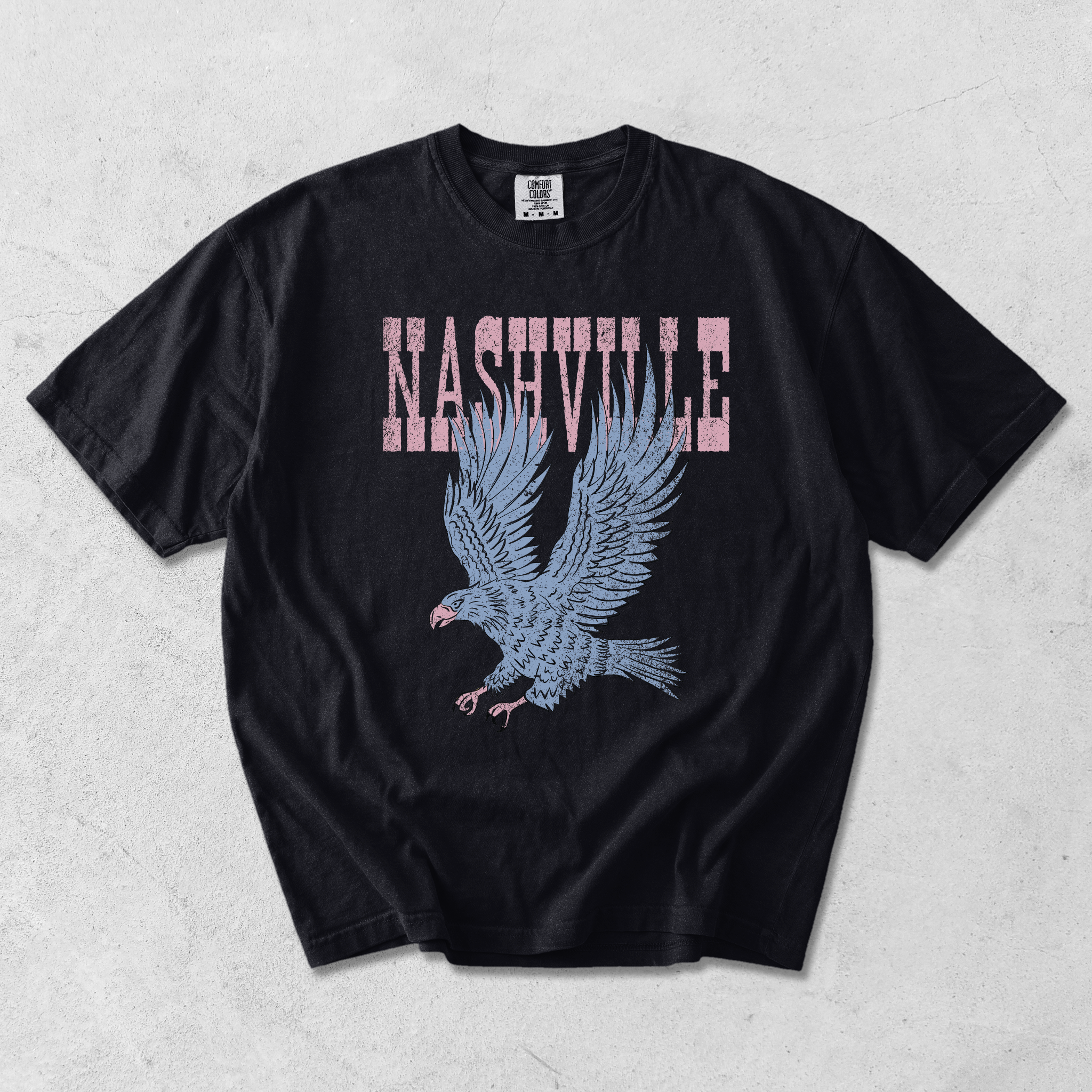 Nashville Eagle Graphic Tee | Vintage Country Concert Shirt