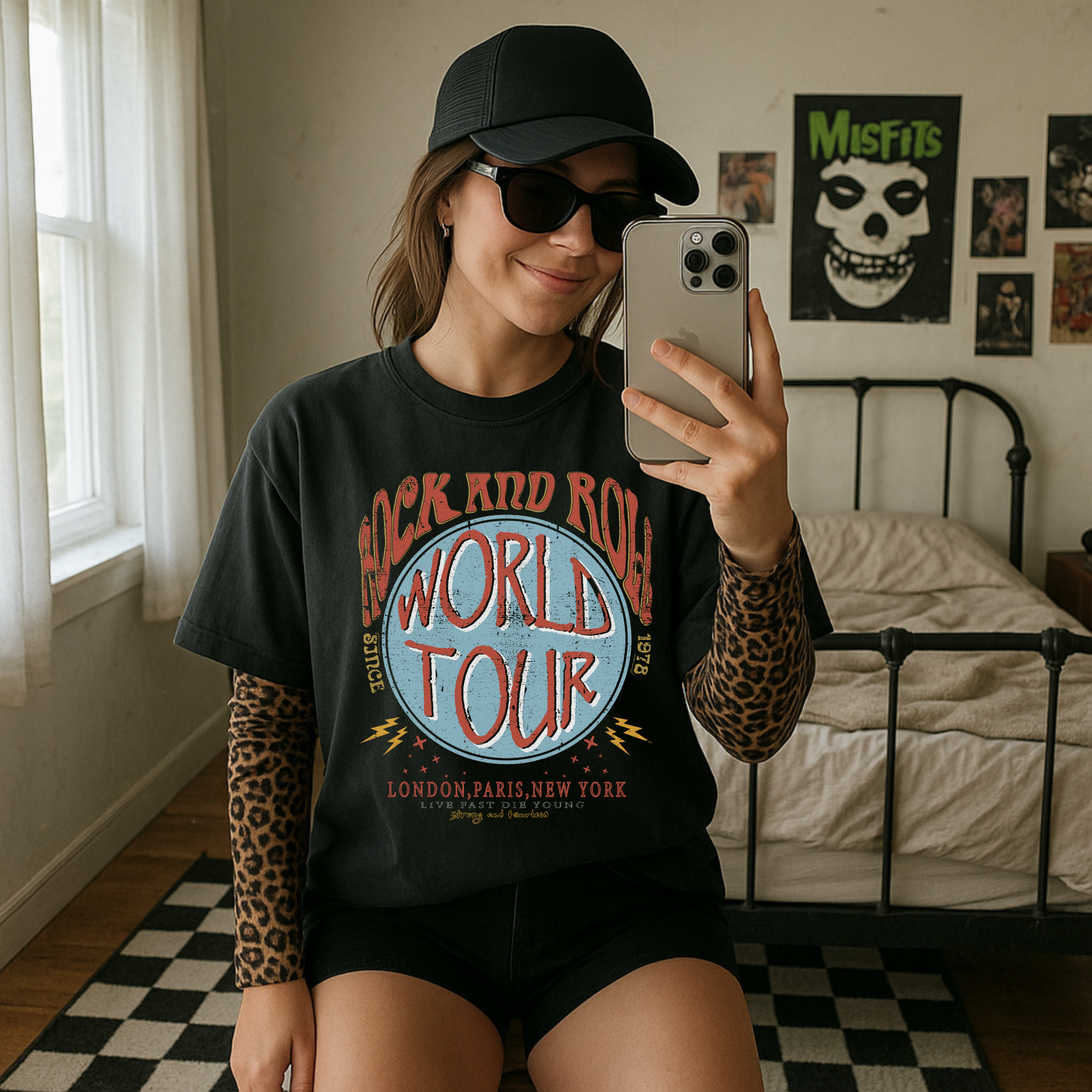 Rock and Roll World Tour Graphic Tee