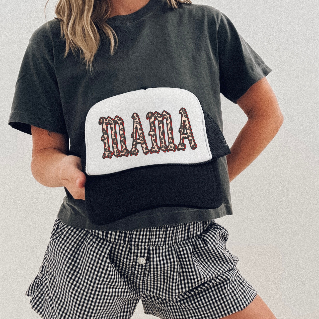 MAMA Leopard Trucker Hat – Trendy Mom Hat