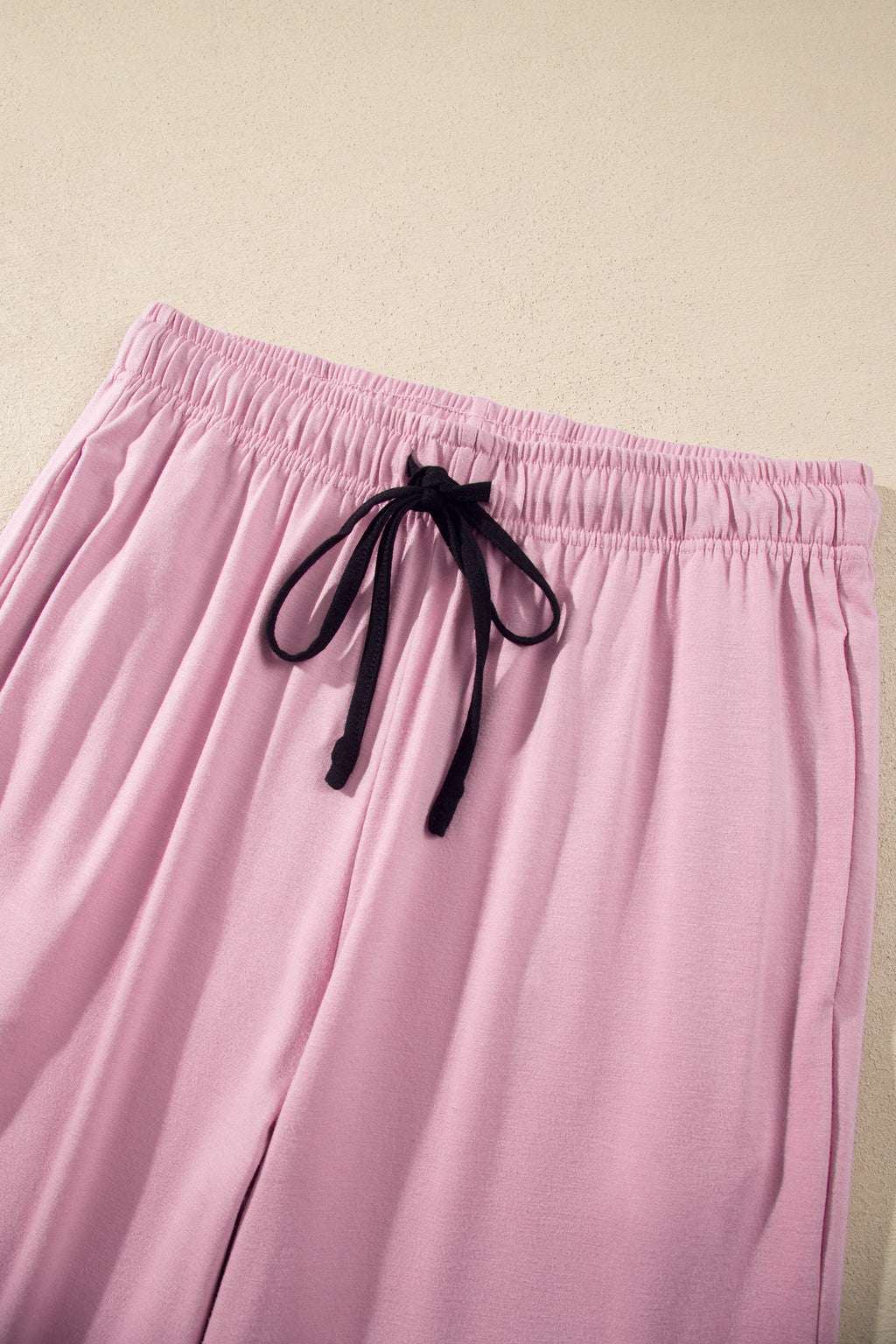 Contrast piping pajama set, view 10