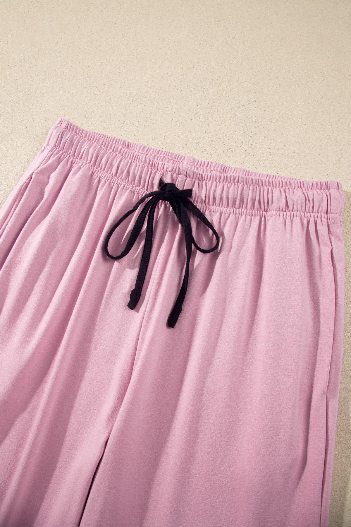 Contrast piping pajama set, view 10
