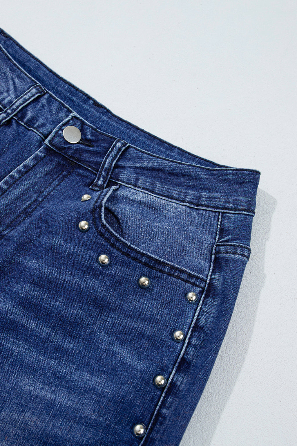 Black studded jeans, view 25