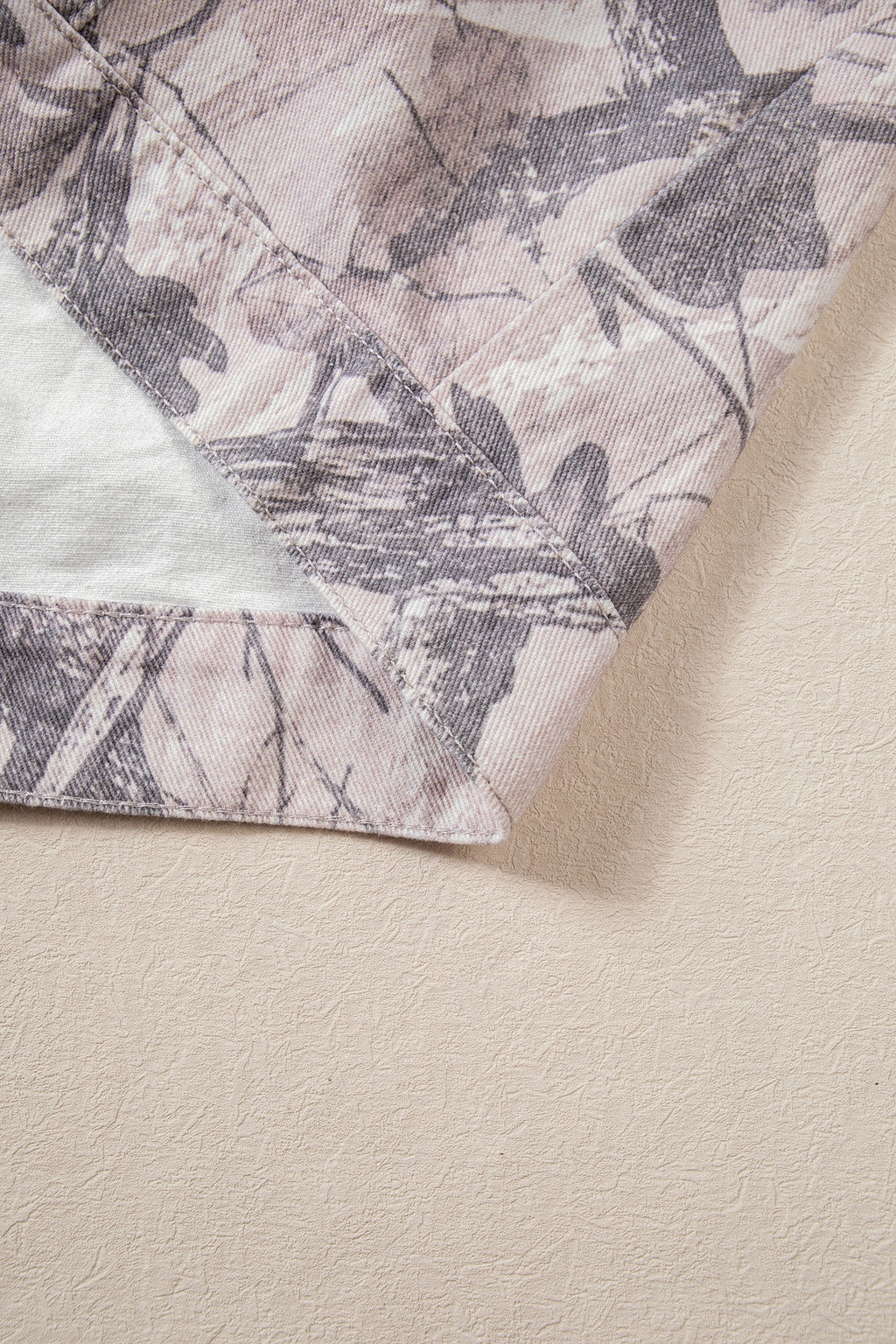 Gray camo denim jacket, view 12
