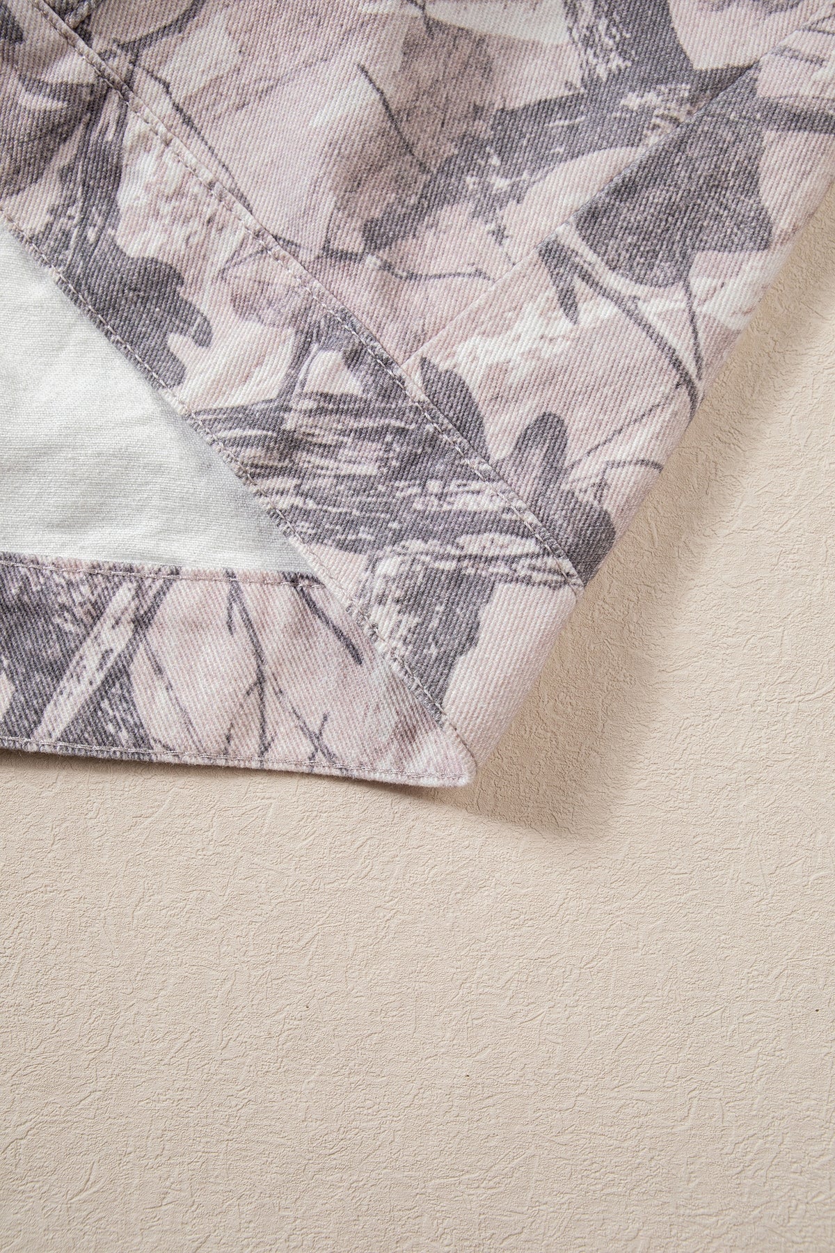 Gray camo denim jacket, view 12