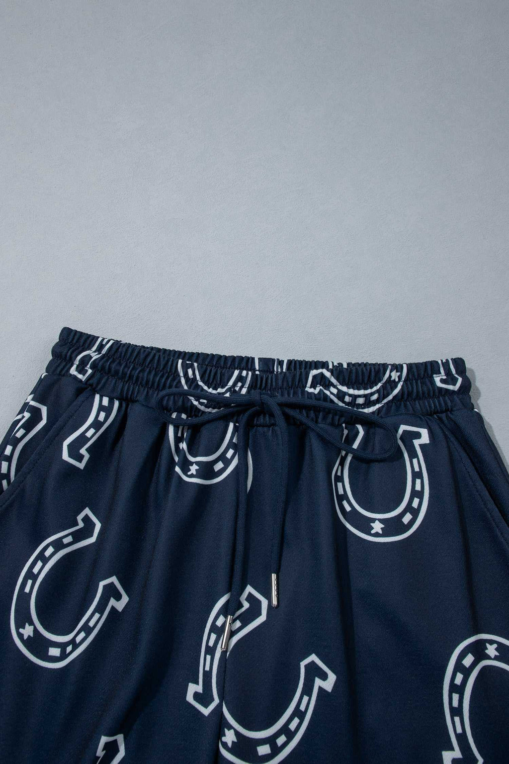 Brown western print pant set, view 21