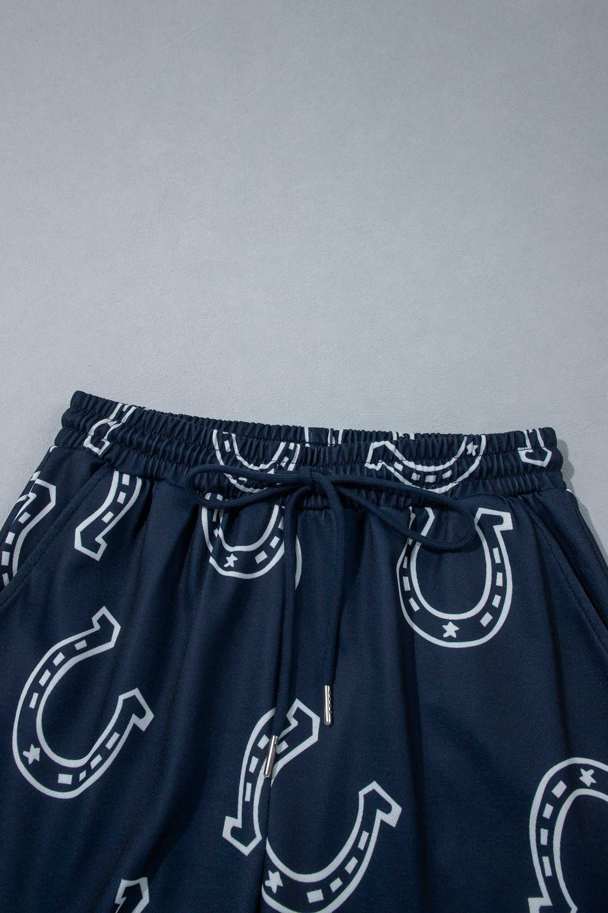 Brown western print pant set, view 21
