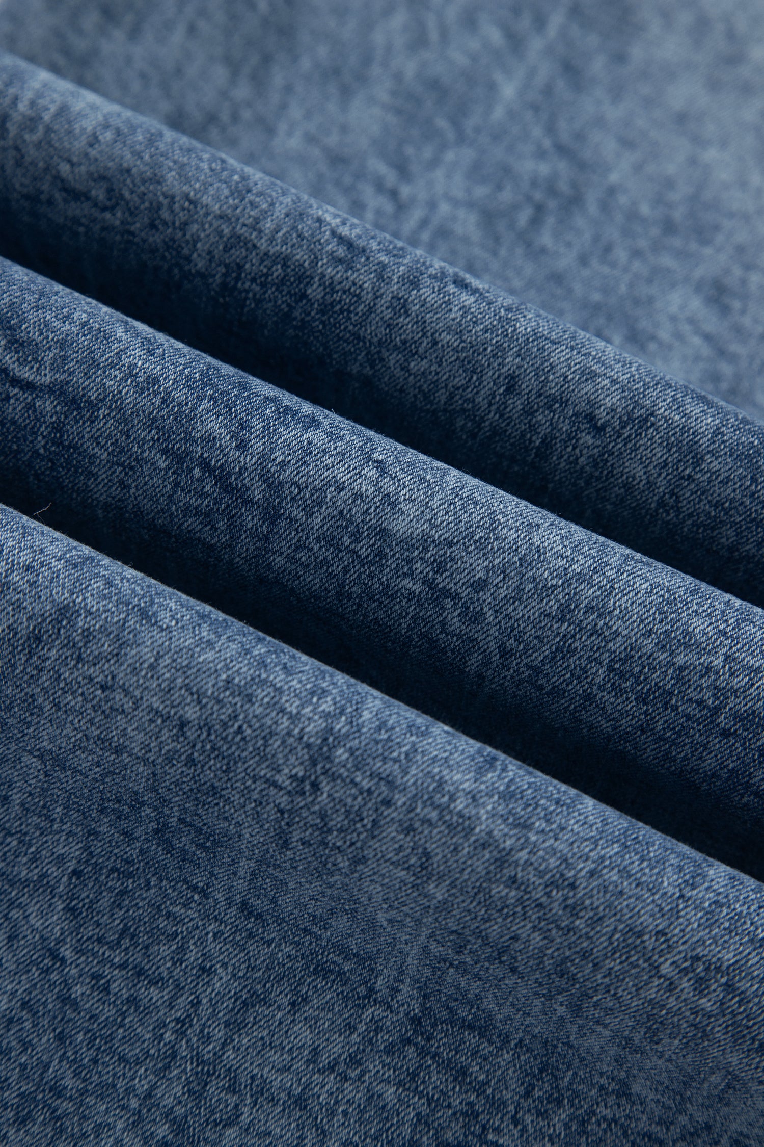 Beau Blue Acid Wash Pocket Detail Flare Jeans