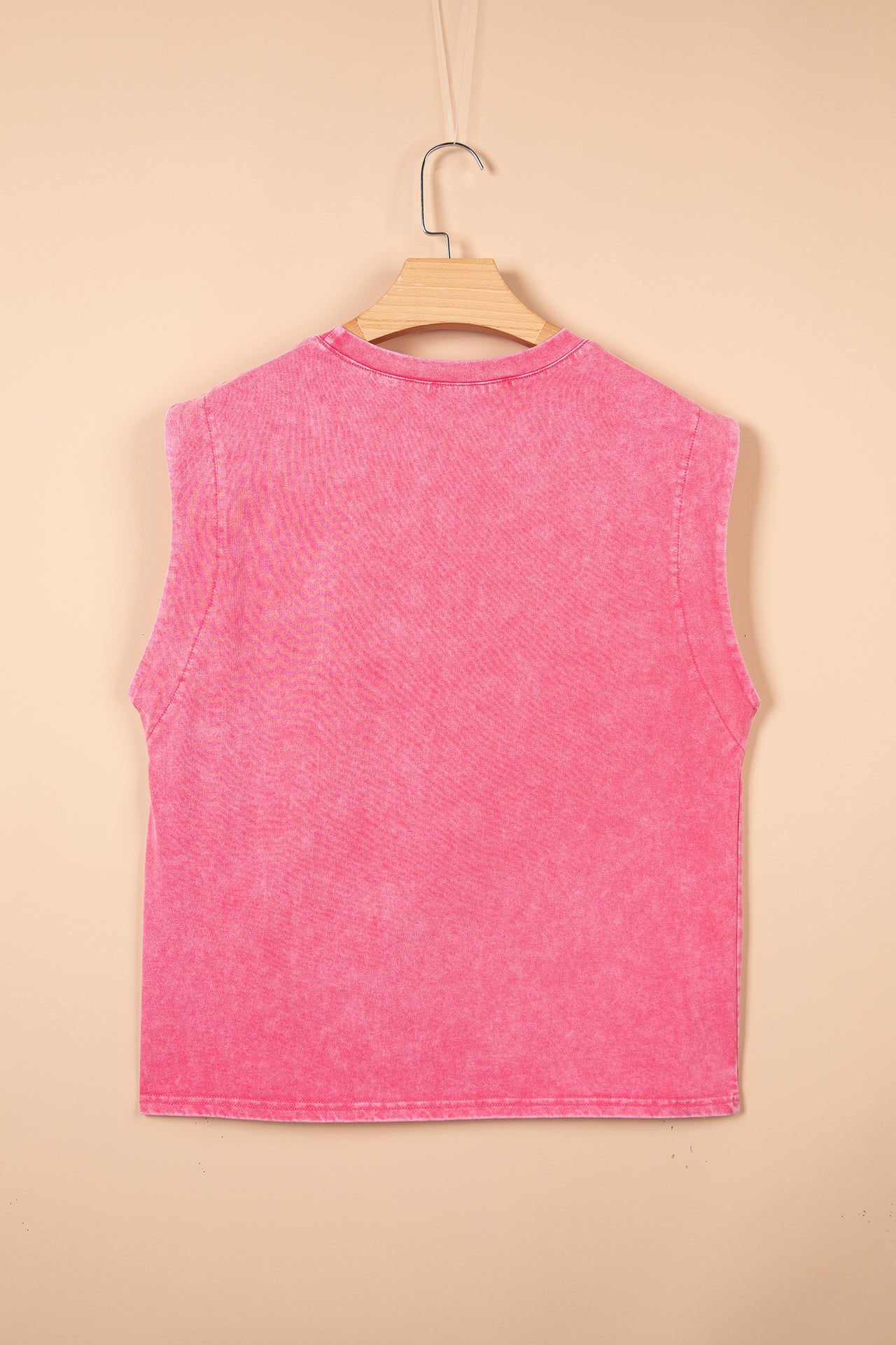 Bonbon Toner Washed Wild West Whiskey Print Sleeveless Muscle Top