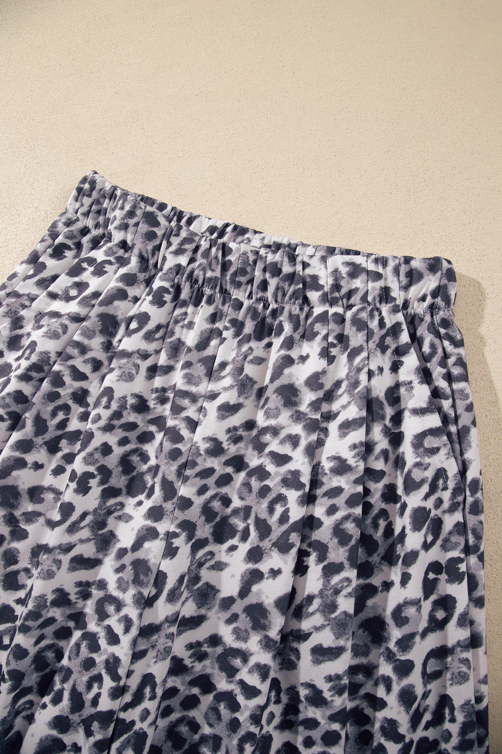 Multicolour Leopard Print Wide Leg Full Length Pants BD Collective