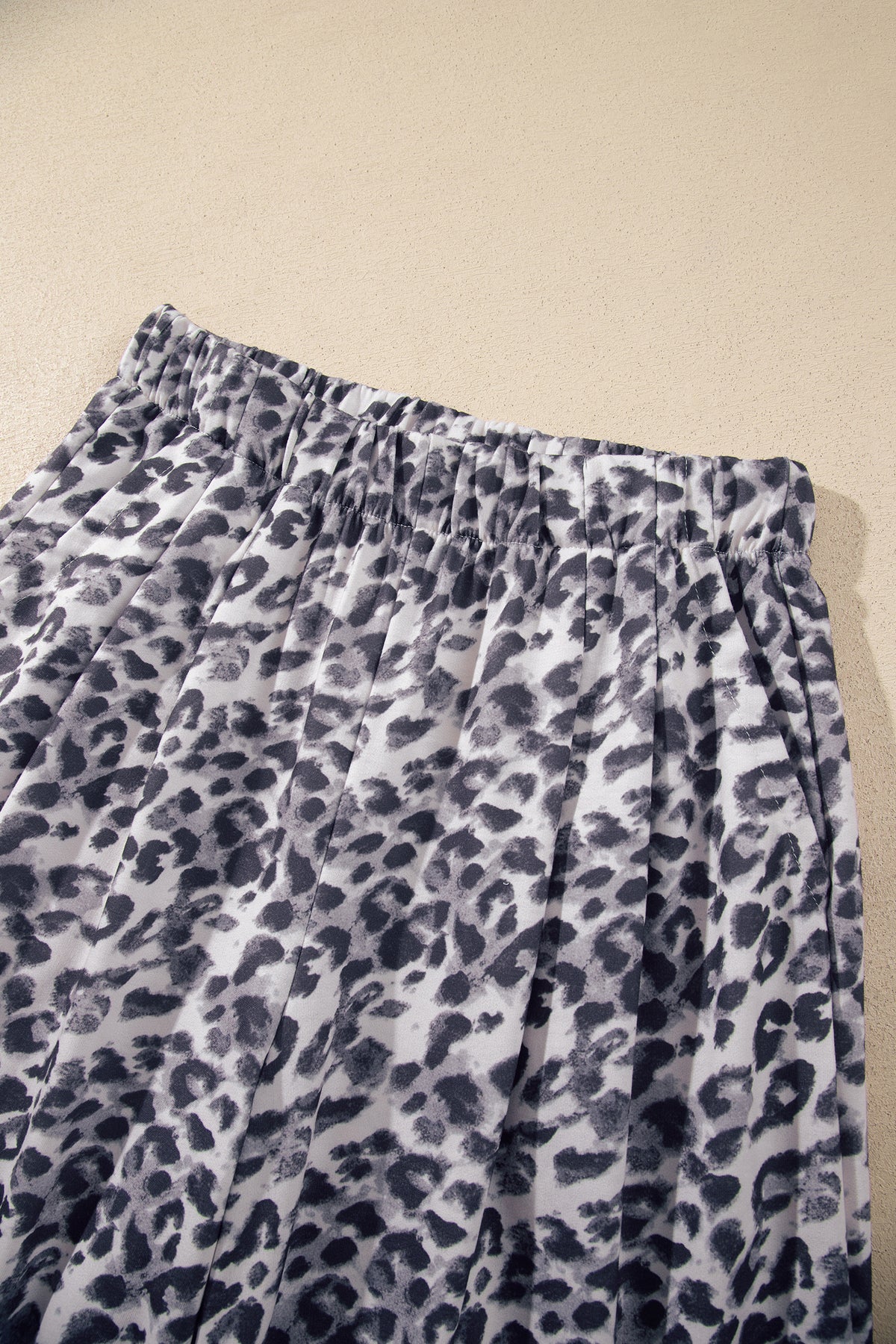 Multicolour Leopard Print Wide Leg Full Length Pants BD Collective