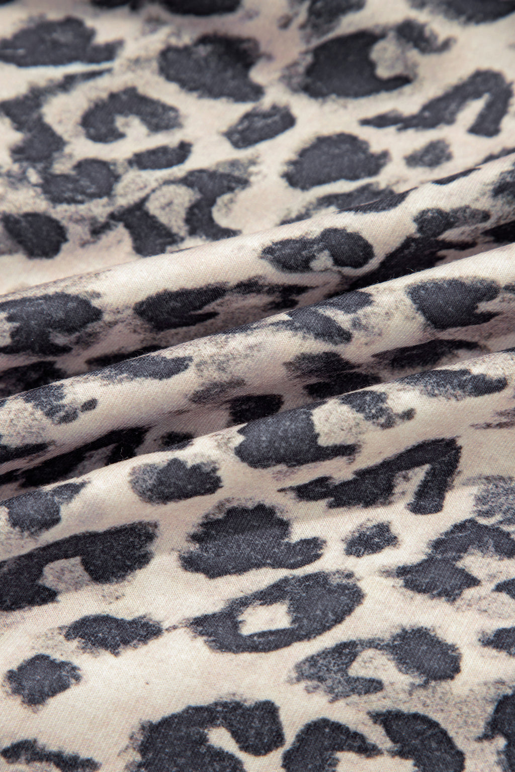Leopard zip-up hoodie pant set, view 16