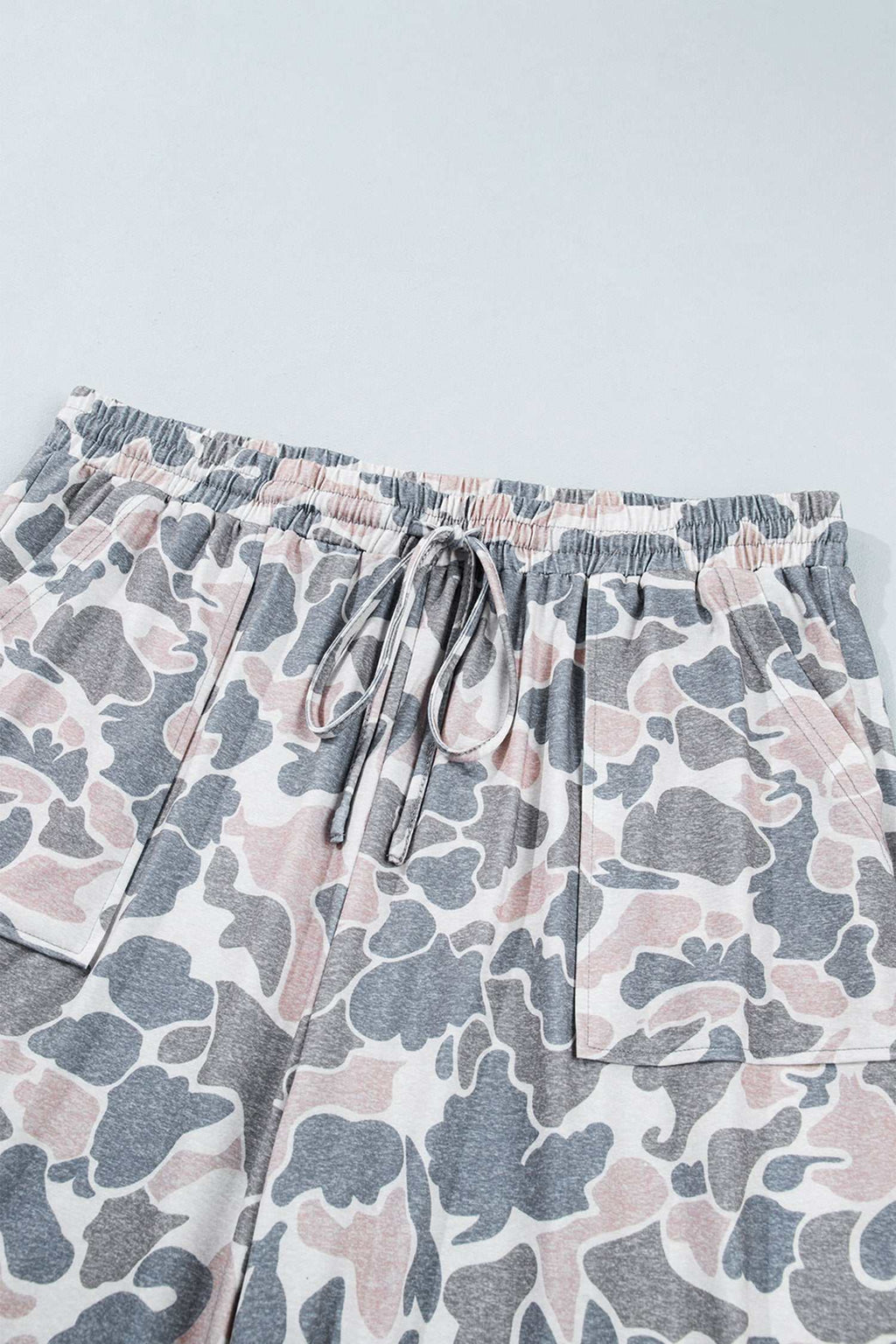 Khaki camo plus size pants, view 10