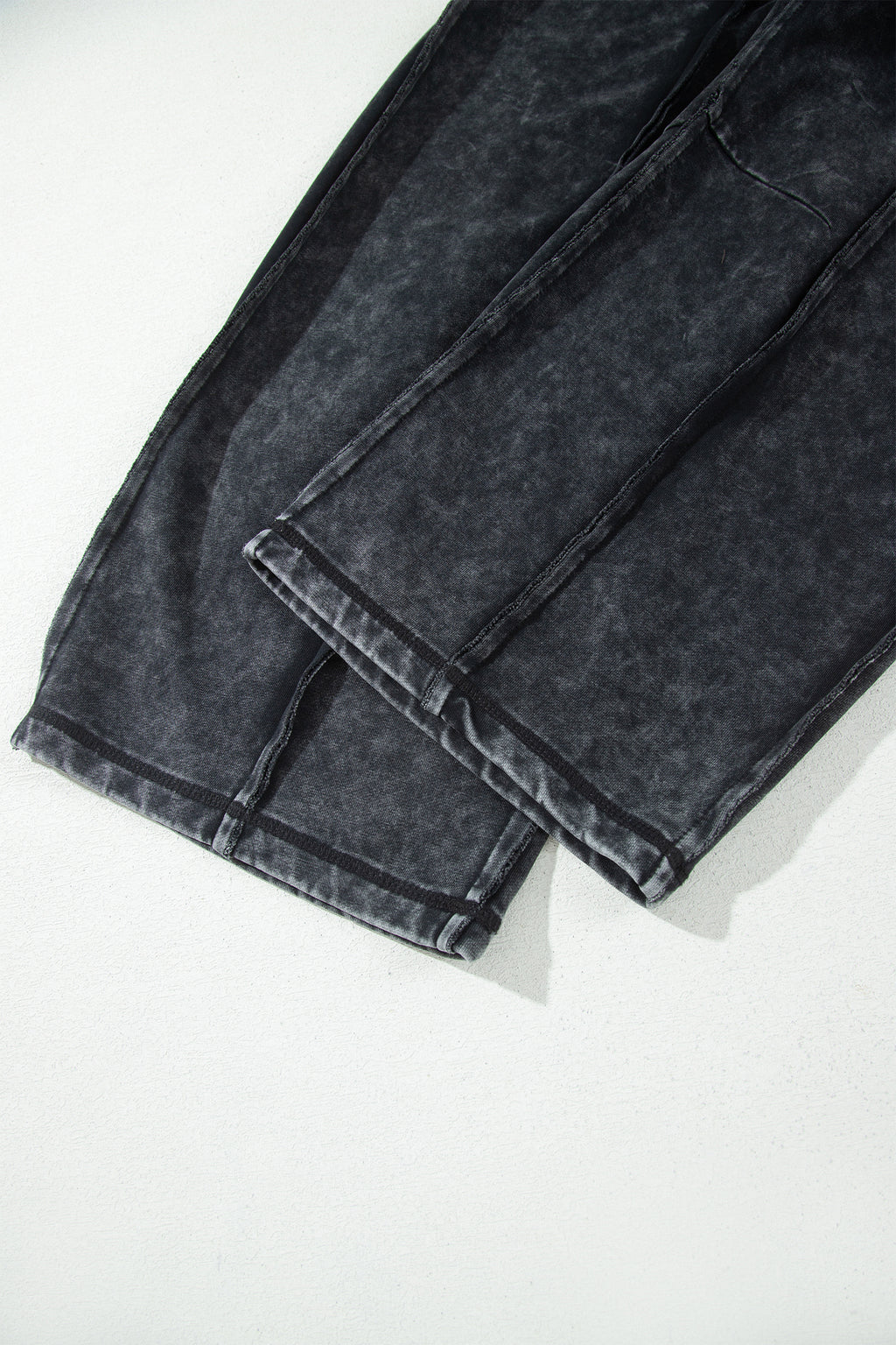 Black barrel pants, view 8