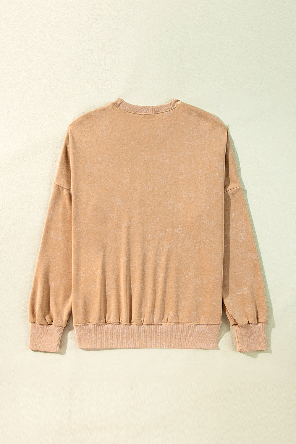 Khaki Loose Leopard Rugby Football GAME DAY Graphic Sweatshirt