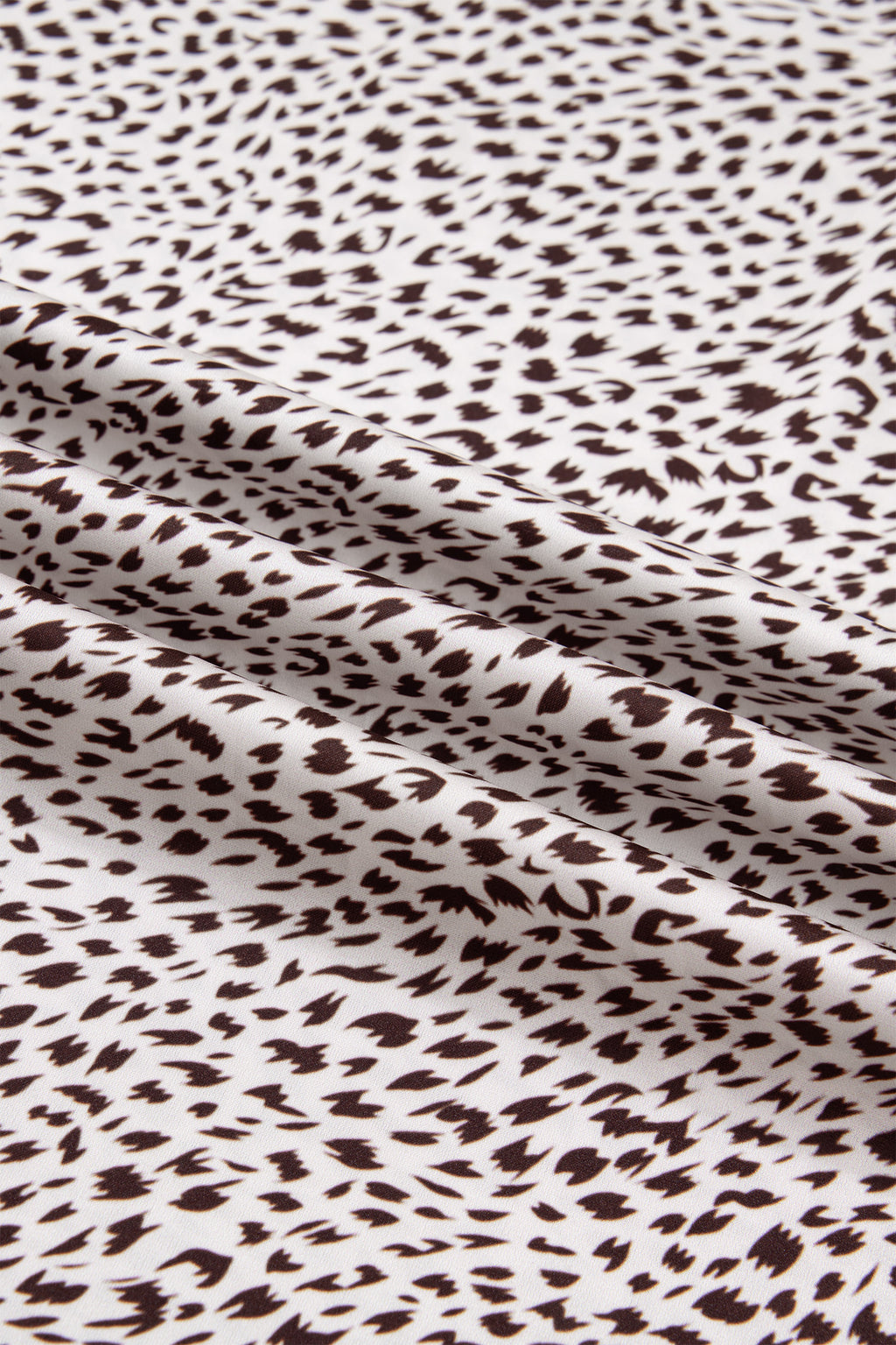 Cheetah trim satin skirt, view 11